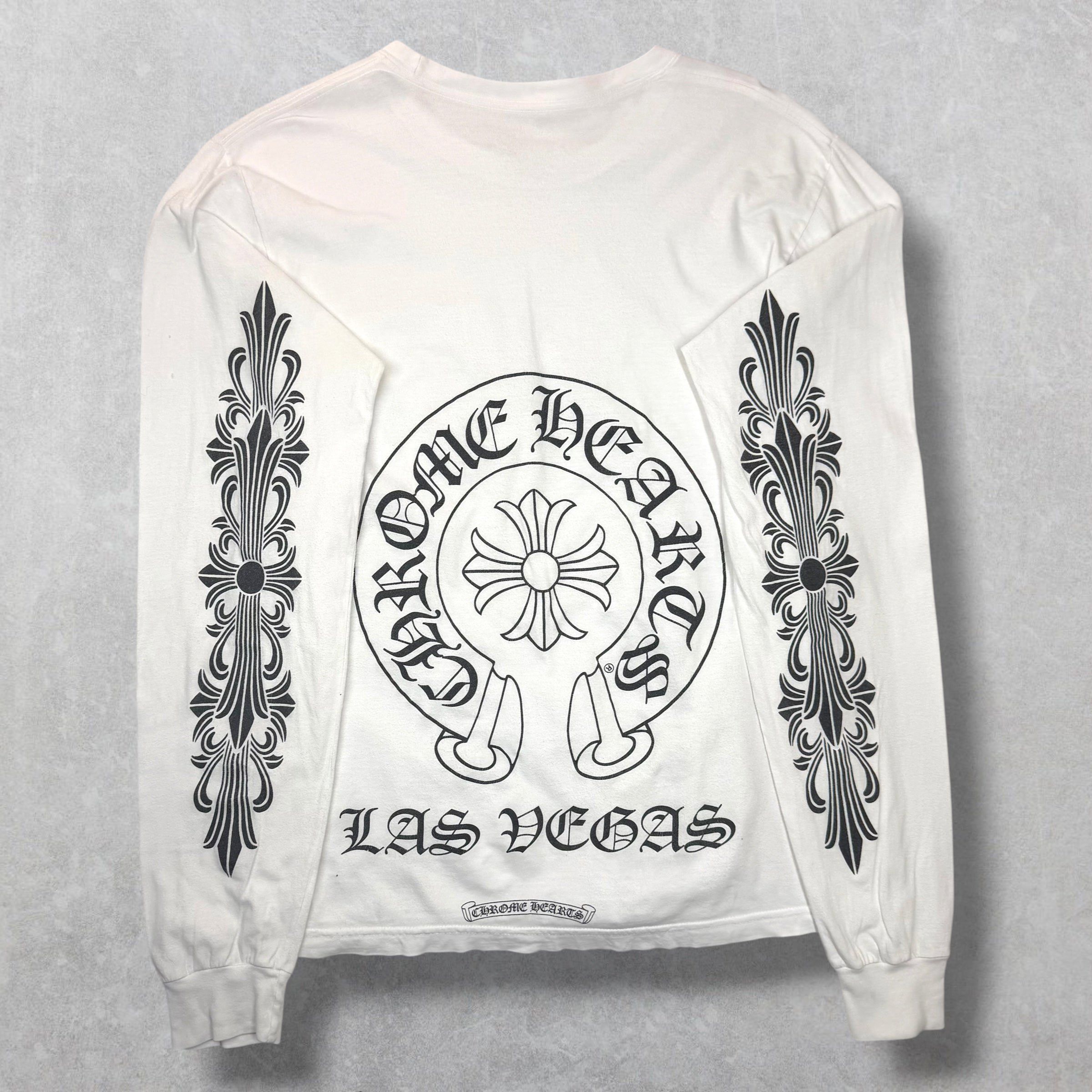 Chrome Hearts Chrome Hearts LV Horseshoe Floral White L/S M Size US M / EU 48-50 / 2 - 1 Thumbnail