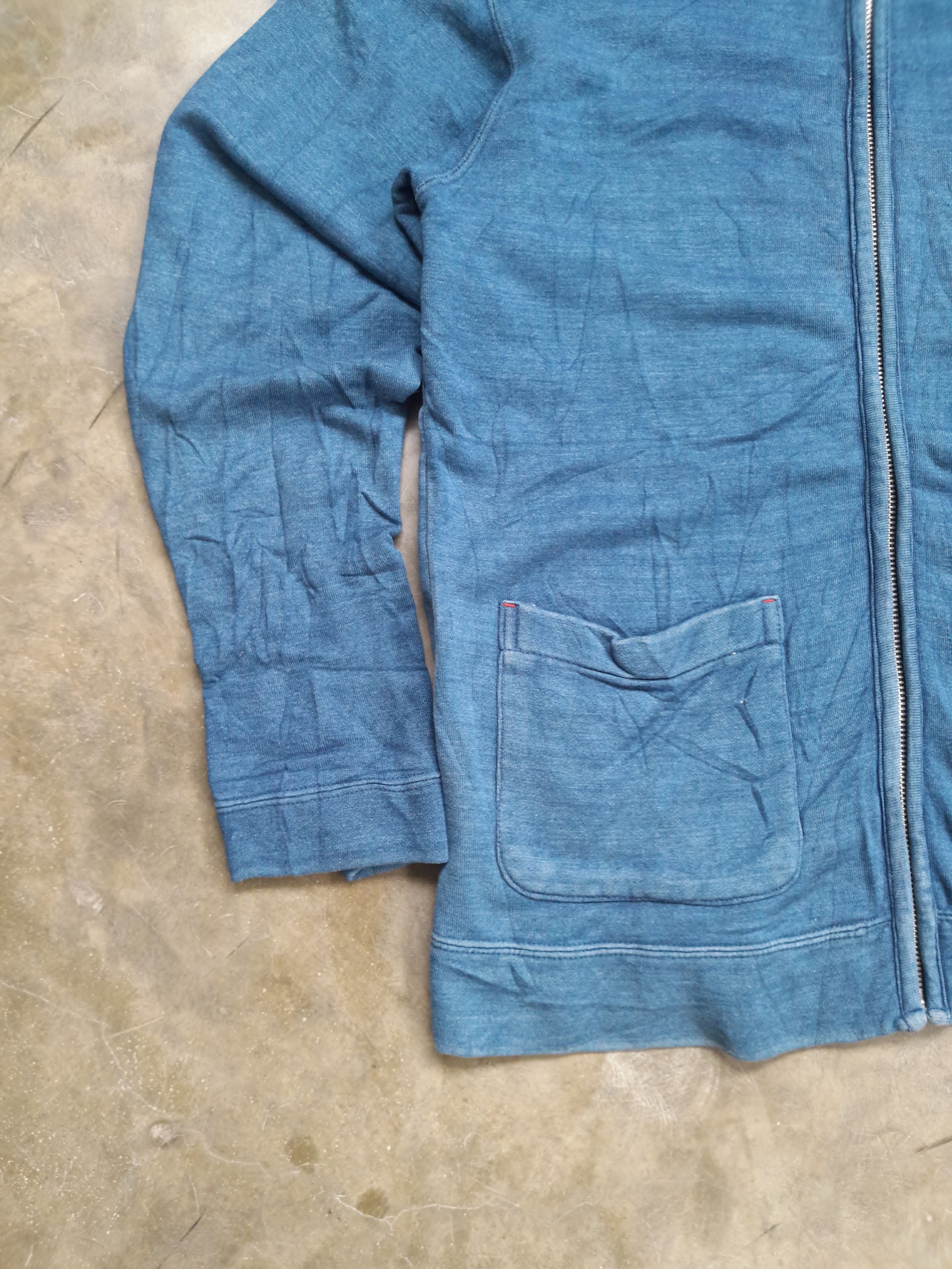 Japanese Brand Indigo Core - Zip Up Hoodie Size US M / EU 48-50 / 2 - 3 Thumbnail