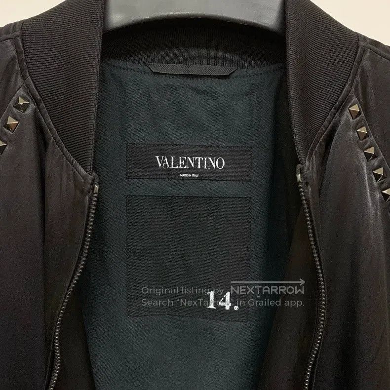 Valentino Valentino Black studded jacket coat Size US M / EU 48-50 / 2 - 2 Thumbnail