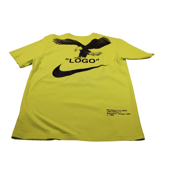 Nike Off White X Nike Nrg A6 Tee T Shirt Pullover Lime Green Medi