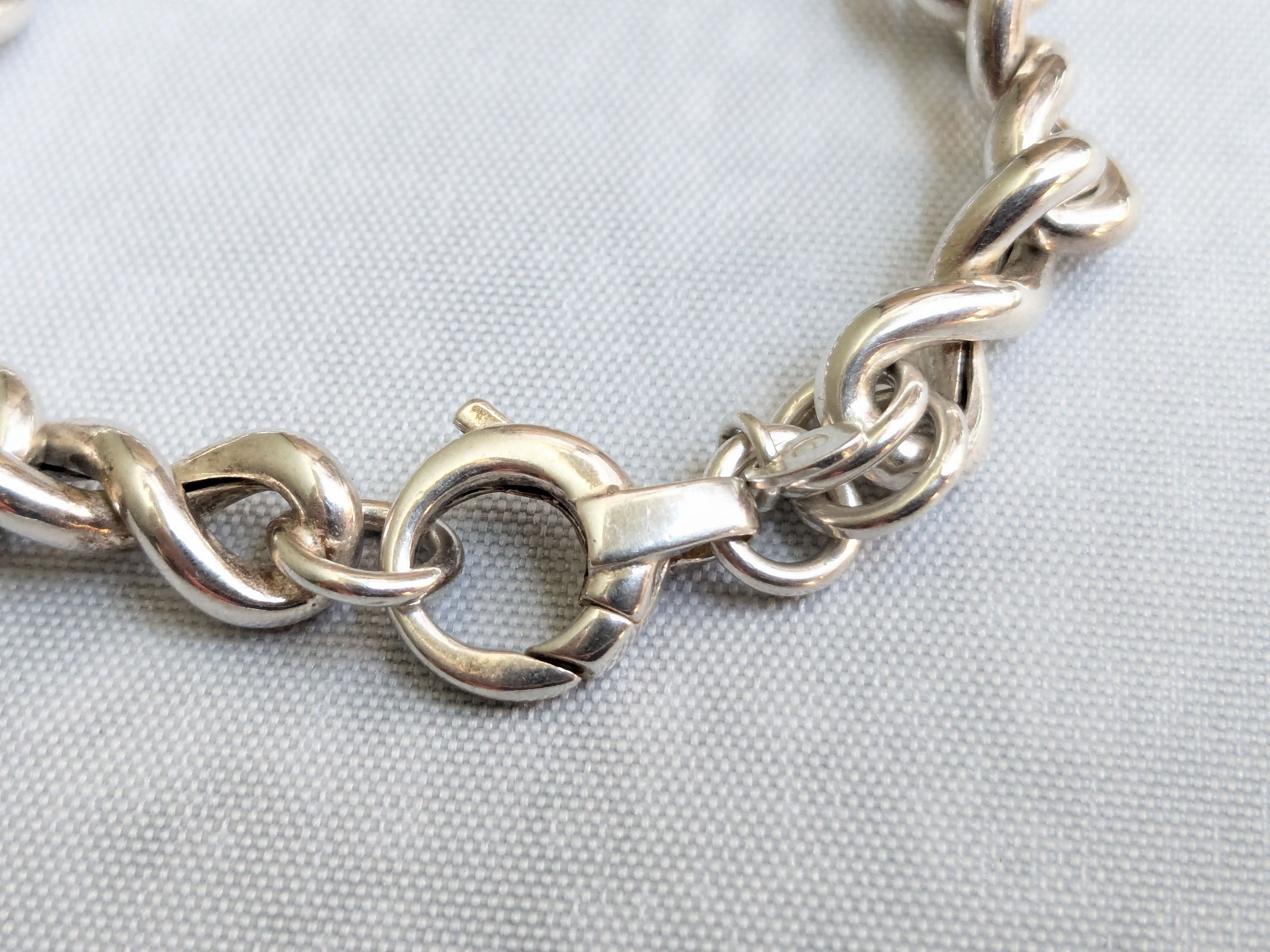 Jewelry Vintage Sterling Silver Milor Bracelet Bowtie 7" Size ONE SIZE - 7 Thumbnail