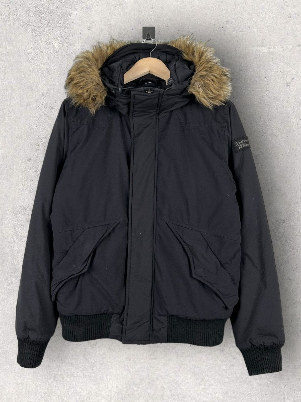 image of Outdoor Life x Schott Rancher By Schott Nyc Parka Jacket Outdoor Winter in Black (Size Medium)