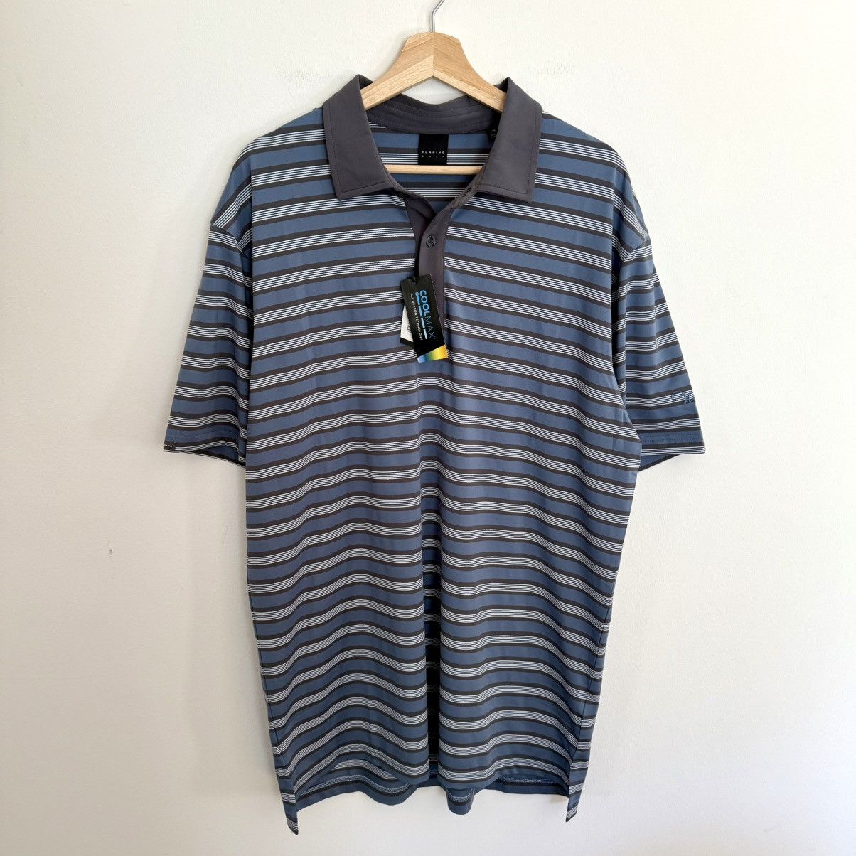 Other Dunning Golf Stripe Performance Polo $98 MSRP Size US XL / EU 56 / 4 - 1 Thumbnail