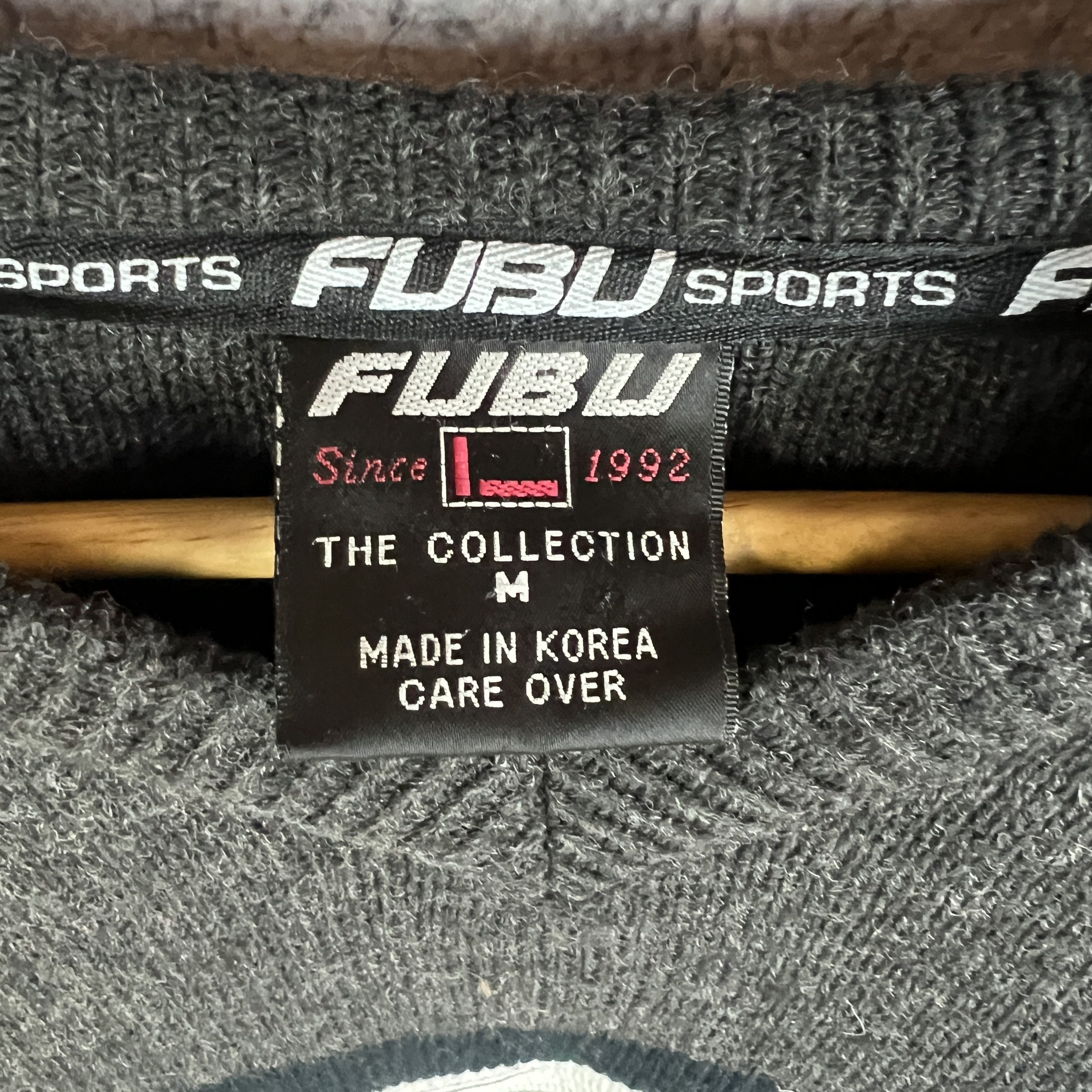 Fubu Fubu Sweater Men's Big Logo Size M Gray Long Sleeve Size US M / EU 48-50 / 2 - 4 Thumbnail