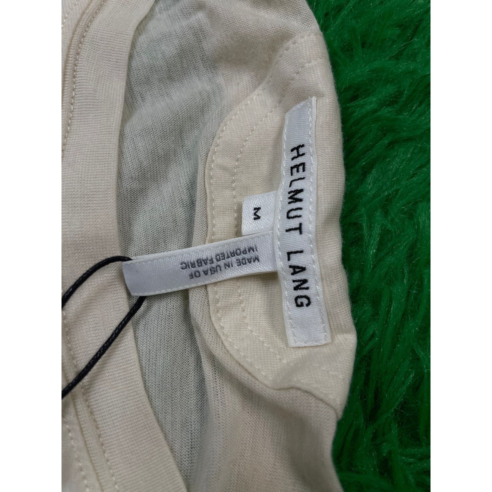 Helmut Lang Helmut Lang Tee Cream Medium Used Size US M / EU 48-50 / 2 - 3 Thumbnail
