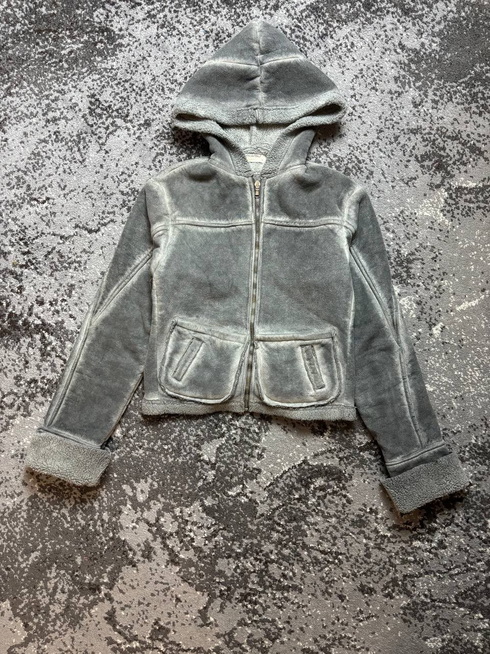 Japanese Brand × Vintage Vintage Y2K Suede Sheepskin Avantgarde Watanabe Style Bomber Size US S / EU 44-46 / 1 - 1 Thumbnail