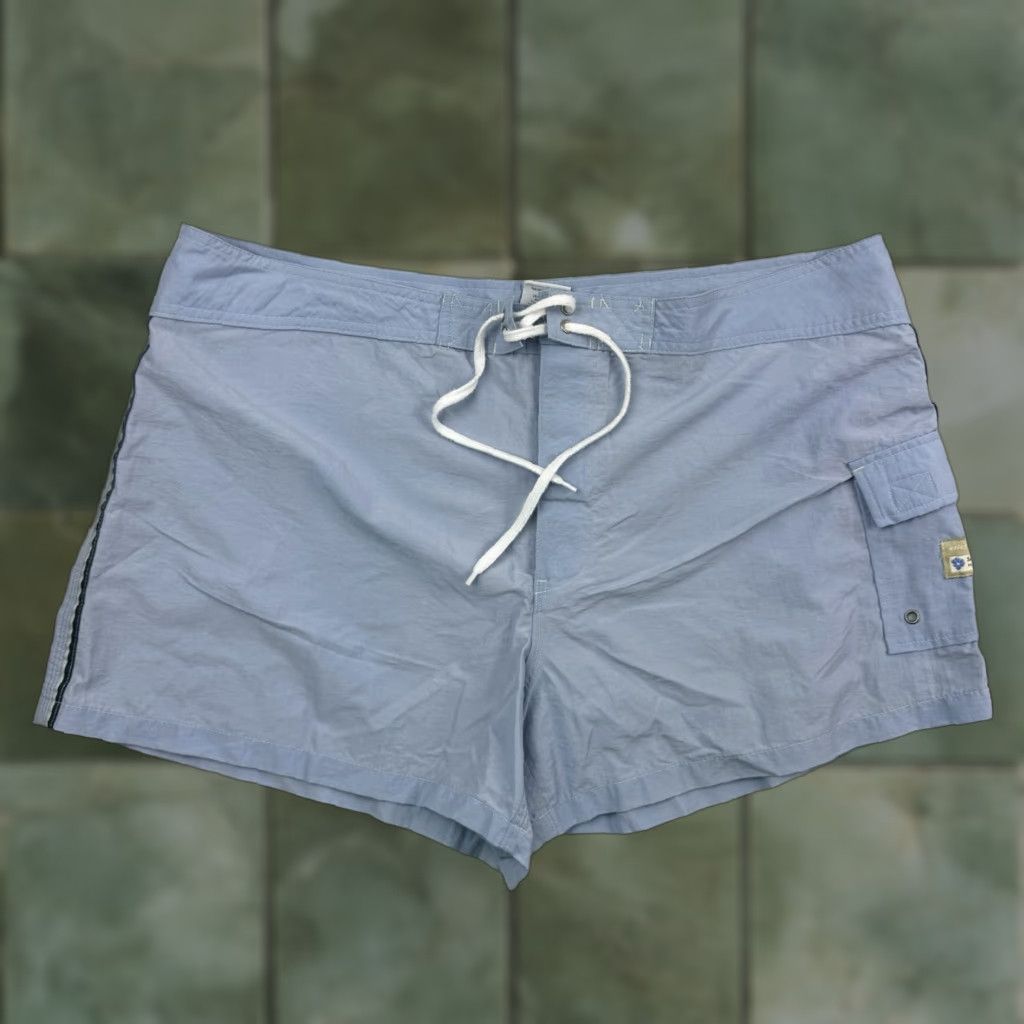Old Navy VINTAGE Old Navy Womens Swim Trunks 18 Blue Hipster Beach 90s Y2K Pool Board Shorts Size ONE SIZE - 1 Thumbnail