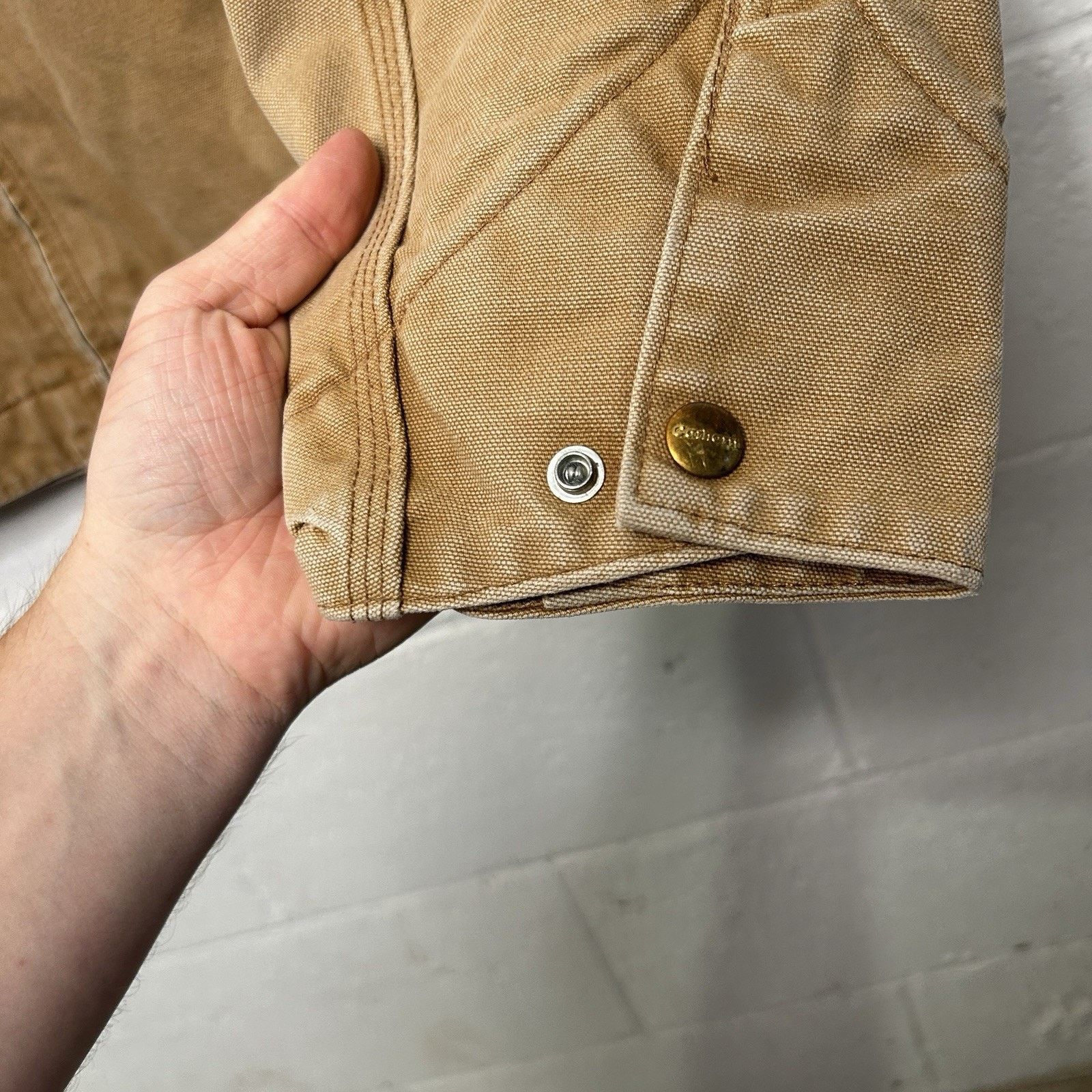 Carhartt Vintage Carhartt Blanket-Lined Detroit Jacket “Brown Wheat” Size US L / EU 52-54 / 3 - 3 Thumbnail