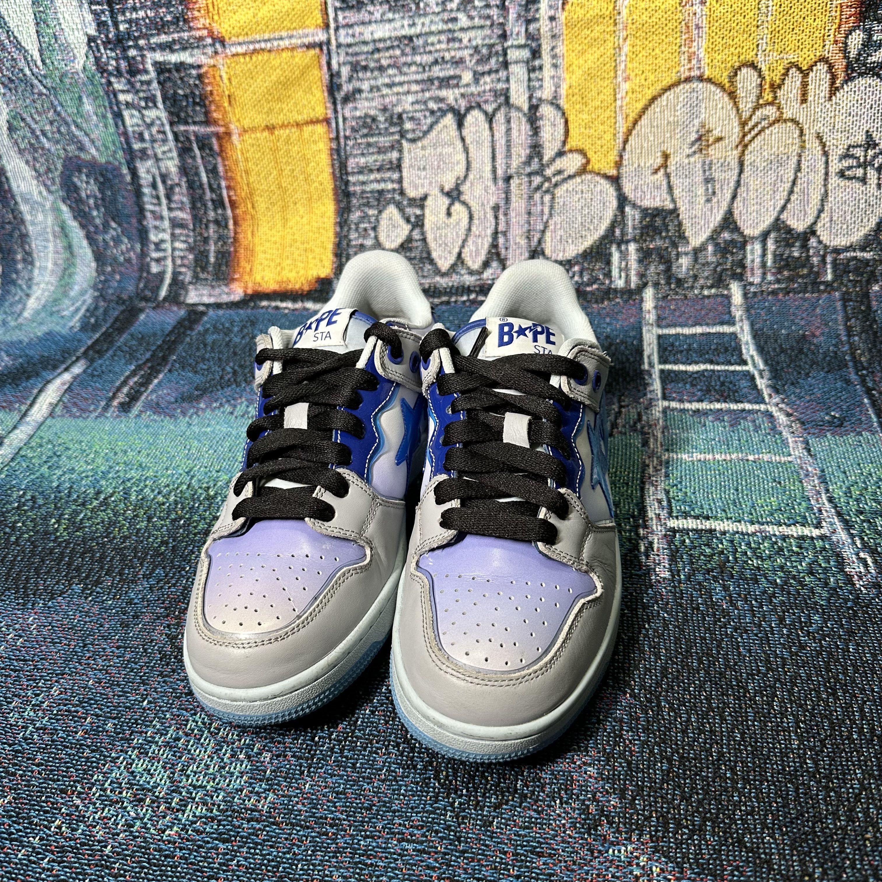 Bape Bape A Bathing Ape Sk8 Sta M1 Blue Size US 5 / EU 37 - 2 Thumbnail