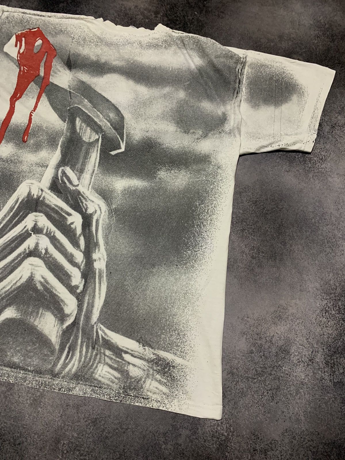 Rare 90s All Over Print Iron Maiden Vintage Tee shirt