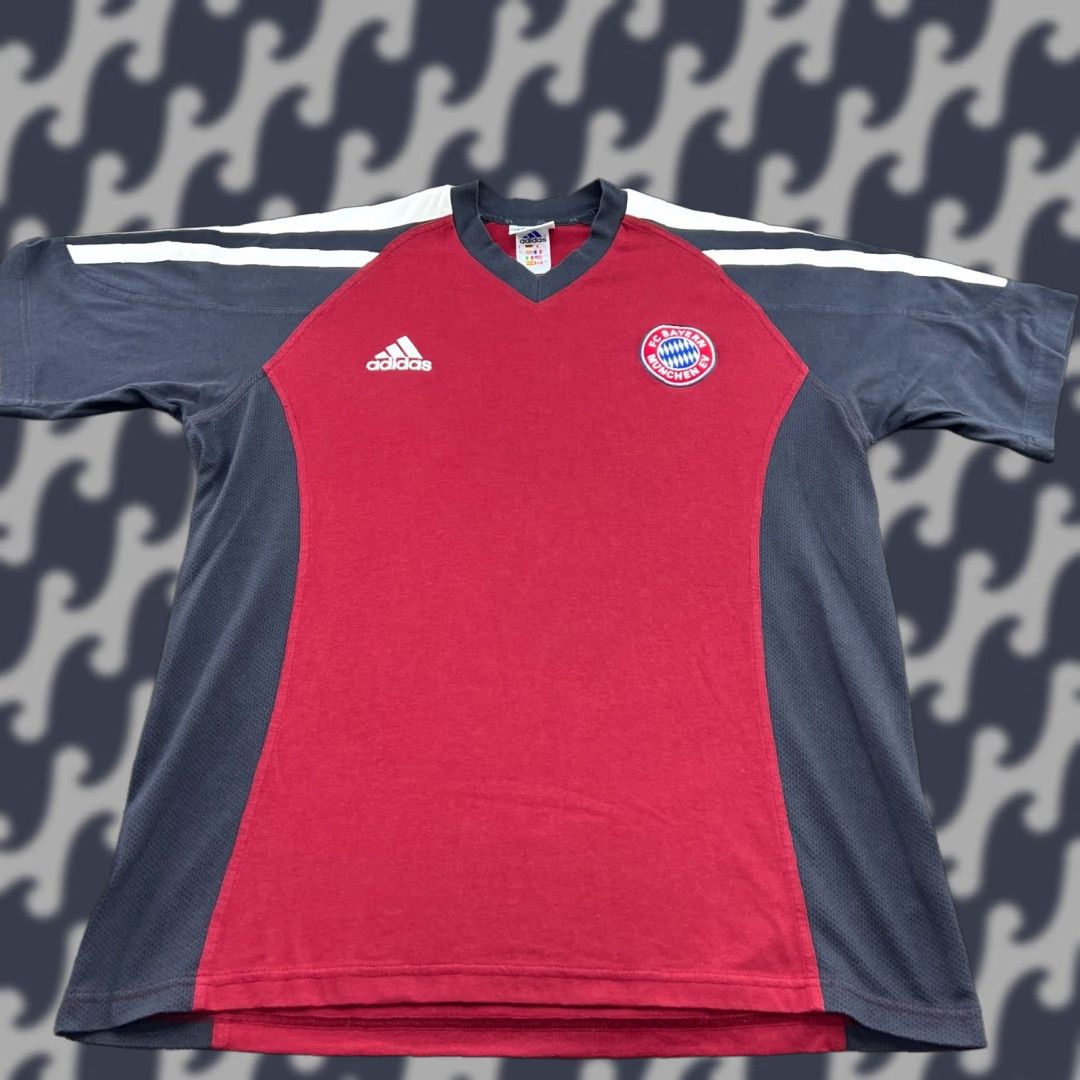 Adidas Bayern Munich Adidas 2001-2002 Training Football Jersey D9 Adult Shirt L Multicolor Short Sleeve Moisture Wicking Quick Dry Mens Ladies? Size US L / EU 52-54 / 3 - 1 Thumbnail