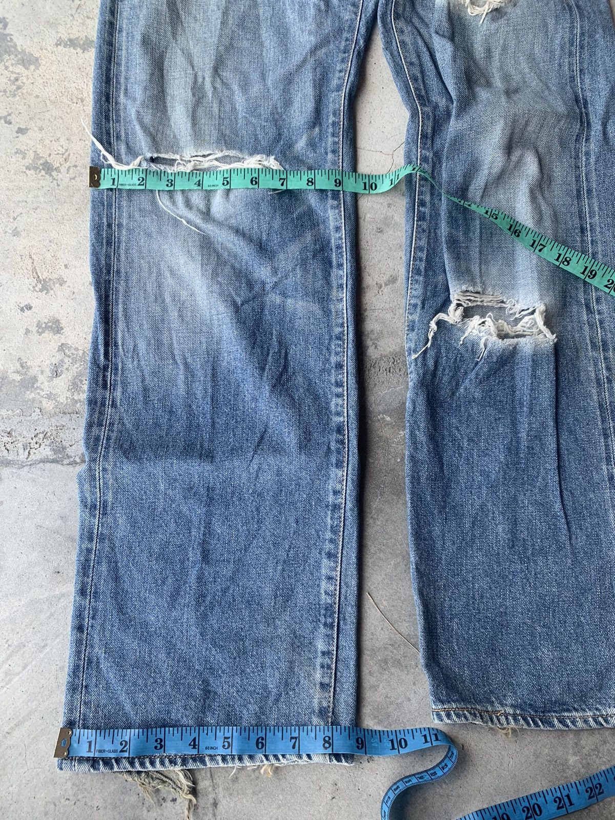 Edwin Distressed SOMETHING EDWIN S505 selvedge. Size US 28 / EU 44 - 6 Thumbnail
