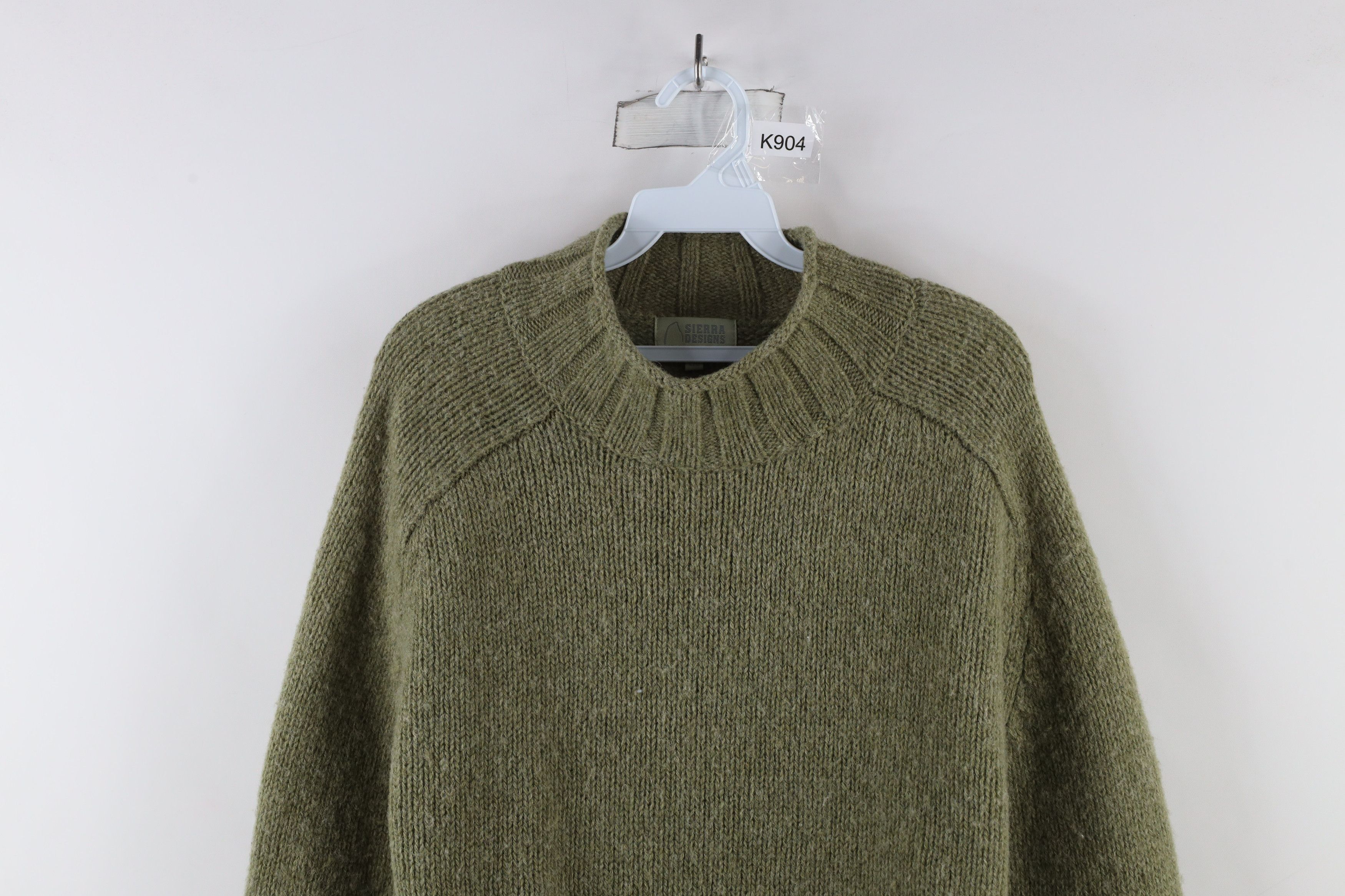 Vintage Vintage 90s Streetwear Shetland Marled Knit Sweater Green Size US L / EU 52-54 / 3 - 2 Thumbnail