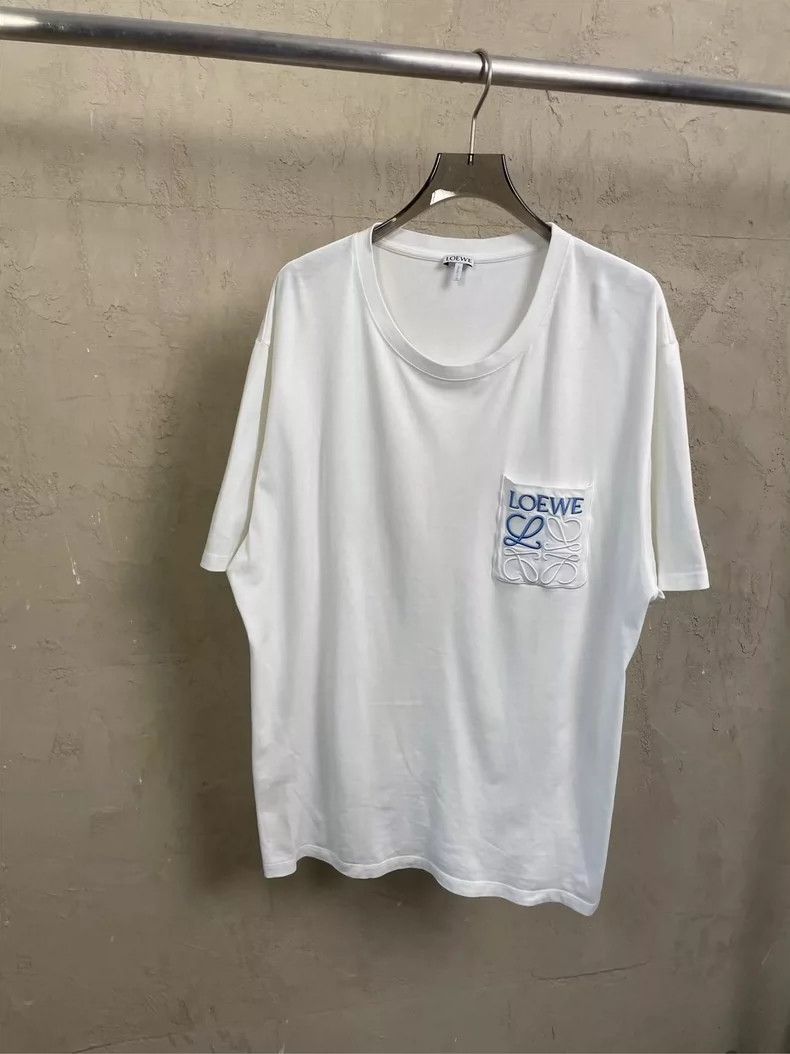 Loewe Loewe Embroidered Logo White Short Sleeve T-Shirt - dmc Size US XXL / EU 58 / 5 - 1 Thumbnail