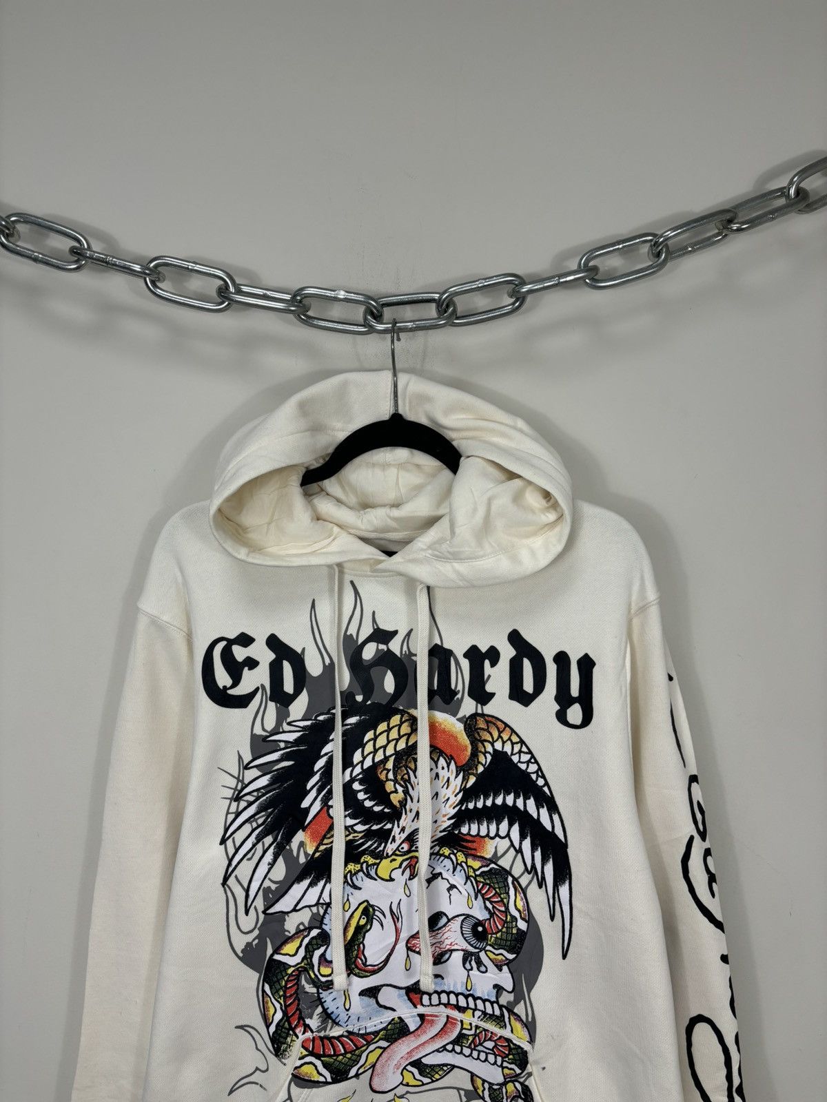 Ed Hardy Ed Hardy Tattoo Skull Eagle Logo NEW Hype Y2K Hoodie Size US M / EU 48-50 / 2 - 3 Thumbnail