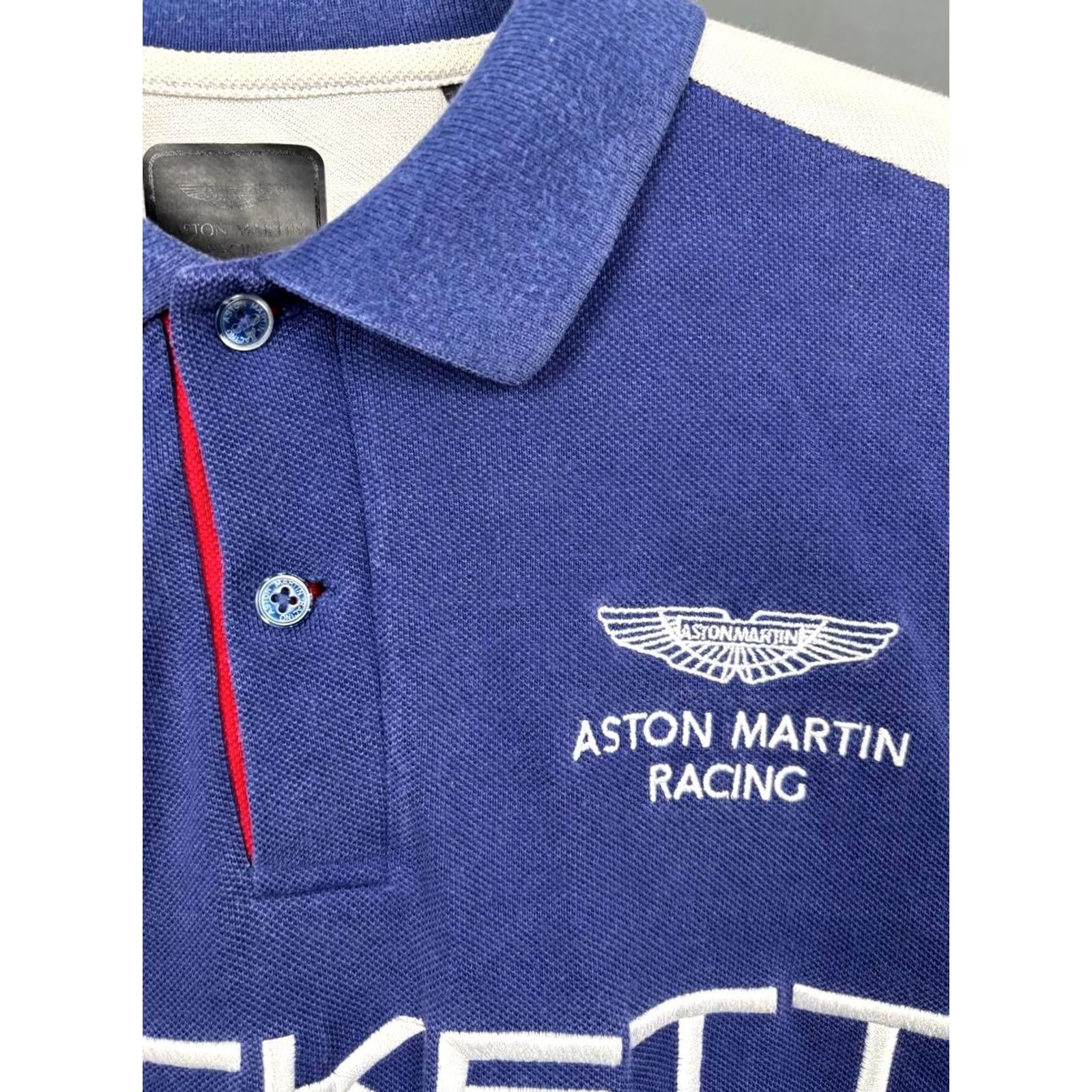 Hackett Hackett London Shirt Mens M Blue White Men Aston Martin Racing Polo Size Short Sleeve Size US M / EU 48-50 / 2 - 4 Thumbnail
