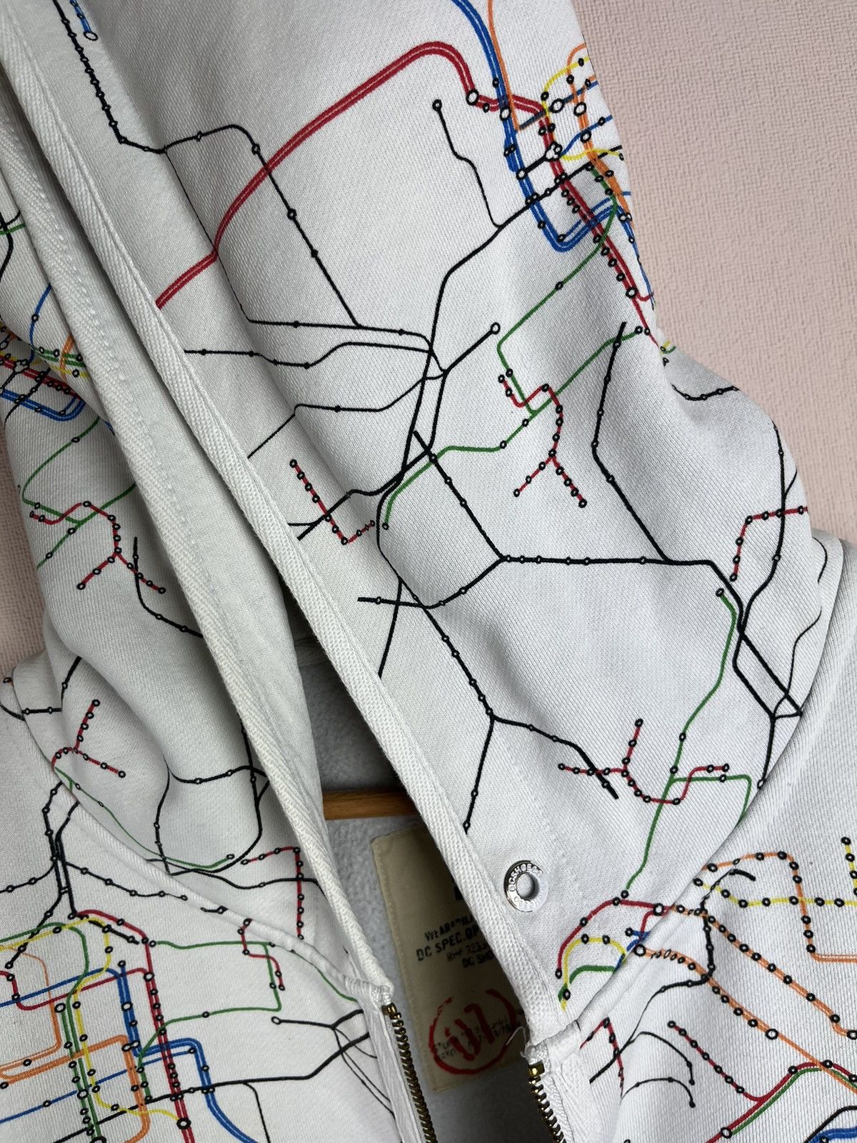 DC DC Shoes Spec Op Subway Map All Over Print Full Zip Hoodie Size US XXL / EU 58 / 5 - 6 Thumbnail