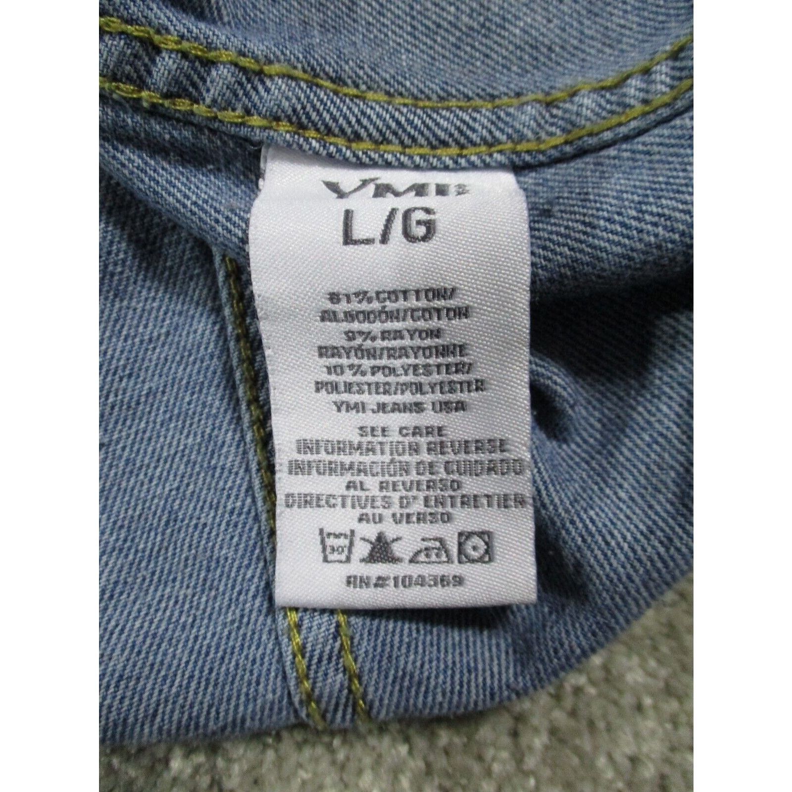 Other YMI Women Denim Jean Jacket Long Sleeve Button Pockets Large Size L / US 10 / IT 46 - 4 Thumbnail