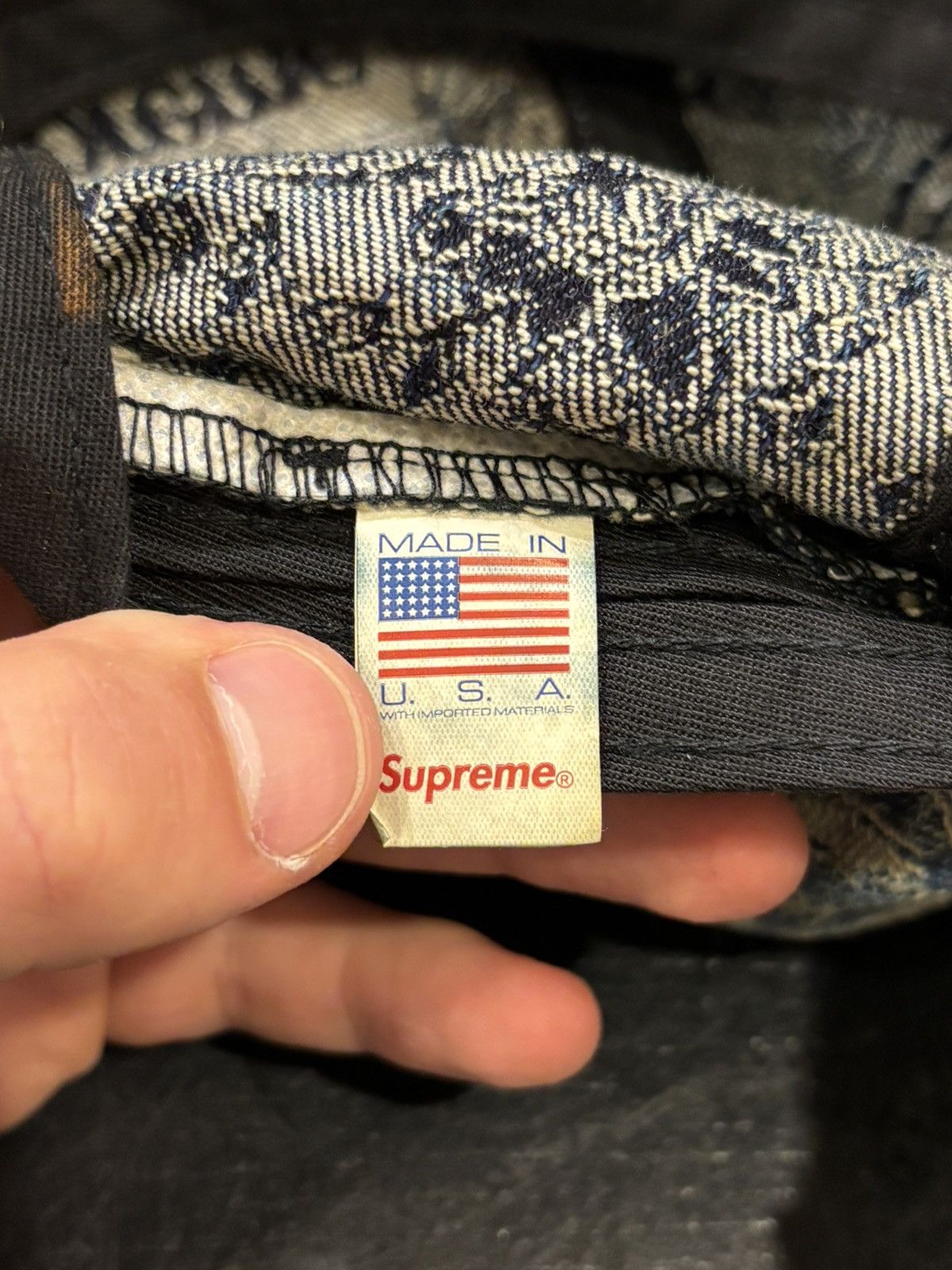 Supreme Supreme Paisley Denim Box Logo Hat Size ONE SIZE - 8 Thumbnail