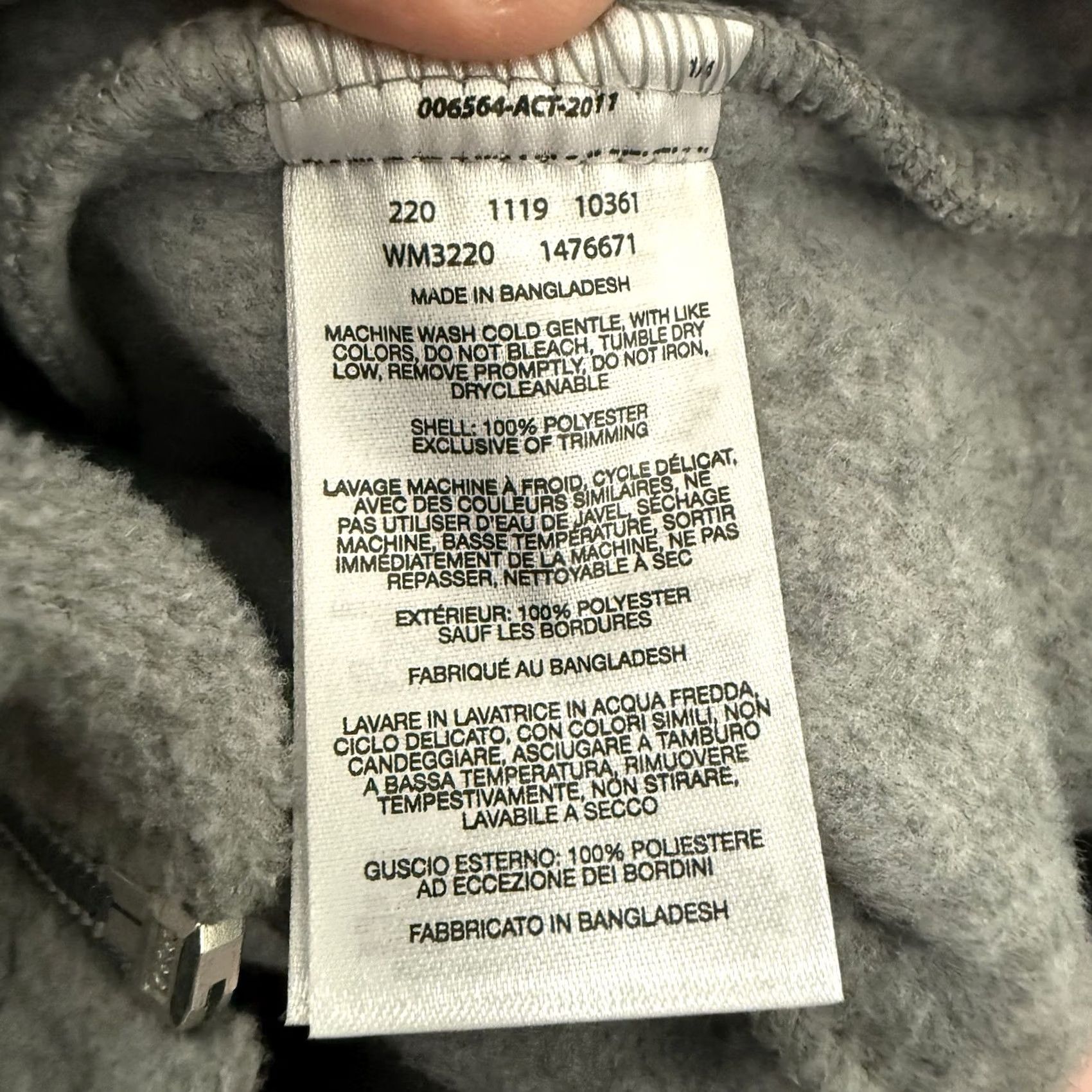 Vintage Columbia Jacket Mens L Steens Mountain Fleece Full Zip Gray Solid Outdoor Casual Workwear Golf Hiking Walking | 29.5" Length | Regular Fit Size US L / EU 52-54 / 3 - 4 Thumbnail