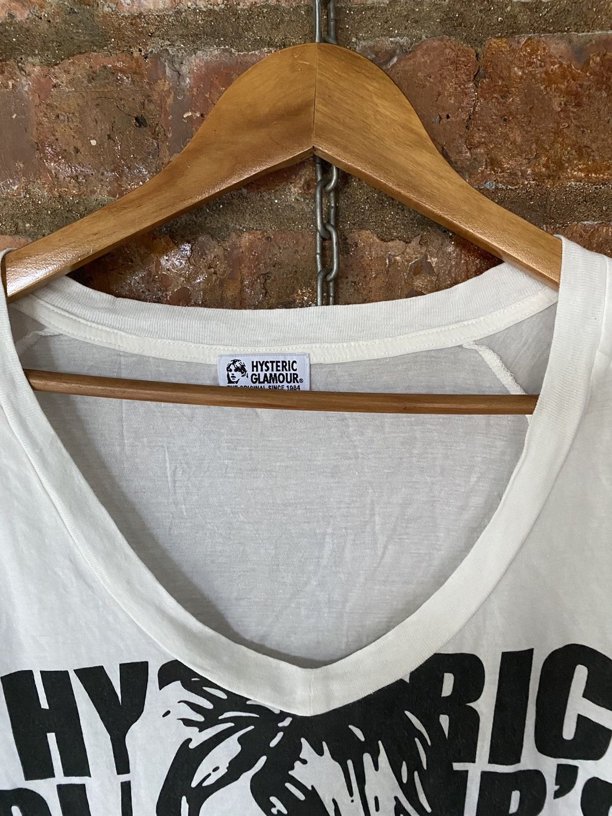 Hysteric Glamour HG wild party wide neck tee Size US M / EU 48-50 / 2 - 5 Thumbnail