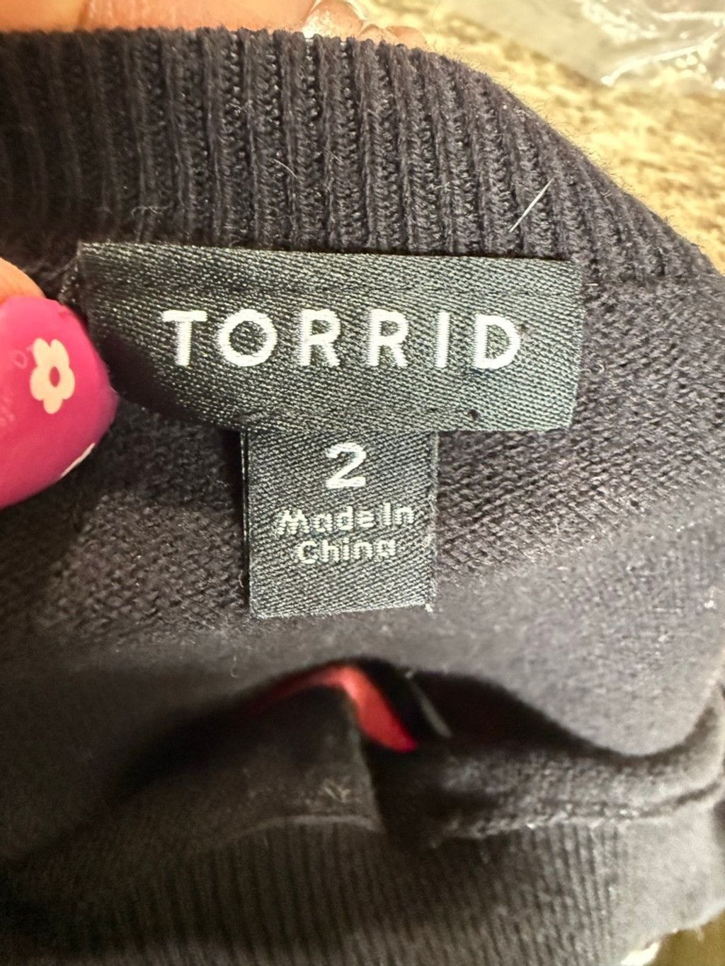 Torrid Women's TORRID Crew Neck Sweater 2X Black White Striped Size XXL / US 16-18 / IT 52-54 - 7 Thumbnail