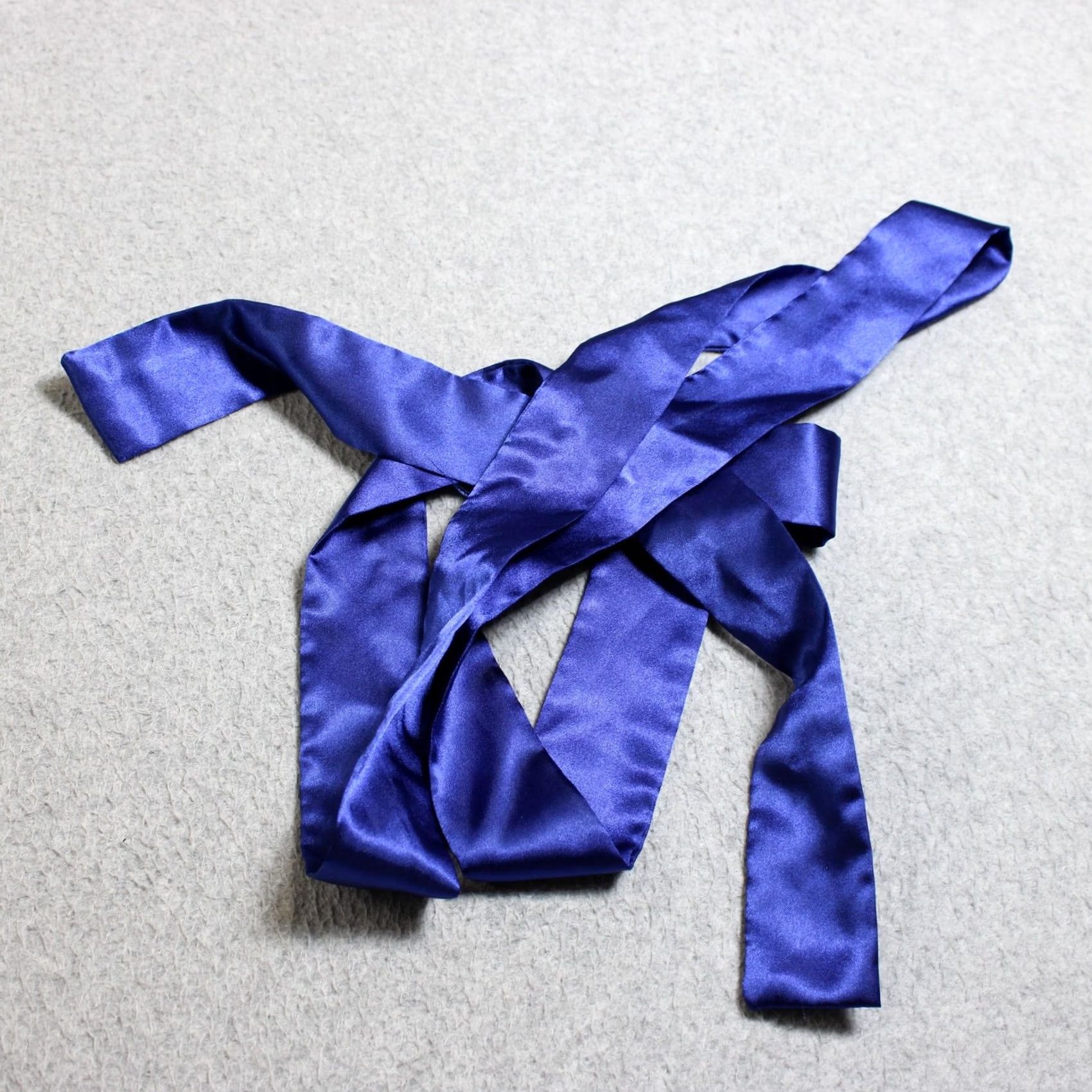 Vintage Amoureuse Blue Satin Kimono Robe & Nightgown Set 1X Women Belt 2 Piece Lingerie Sleepwear Size ONE SIZE - 6 Thumbnail