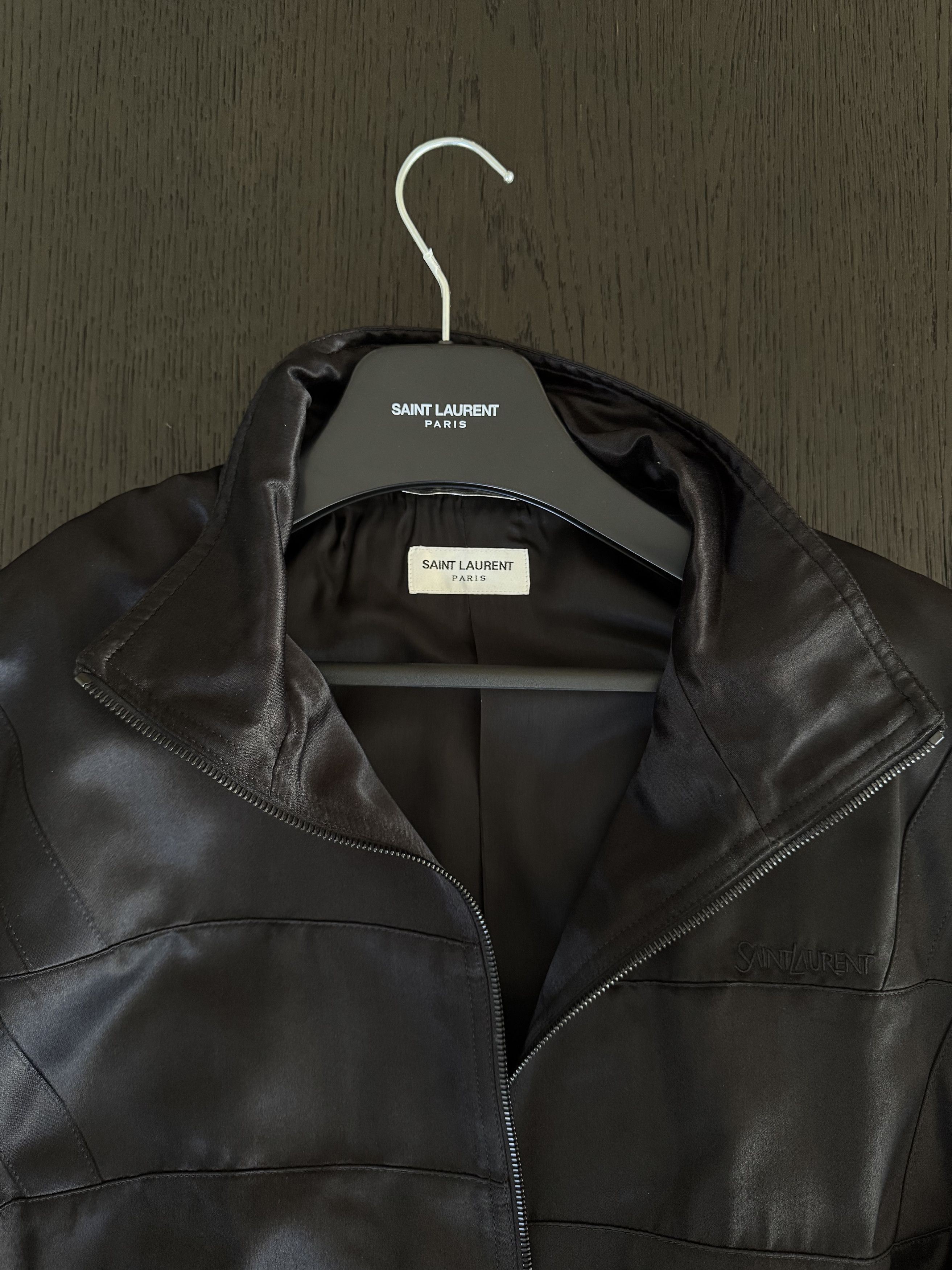 Saint Laurent Paris BLOUSON IN SATIN Size US L / EU 52-54 / 3 - 5 Thumbnail