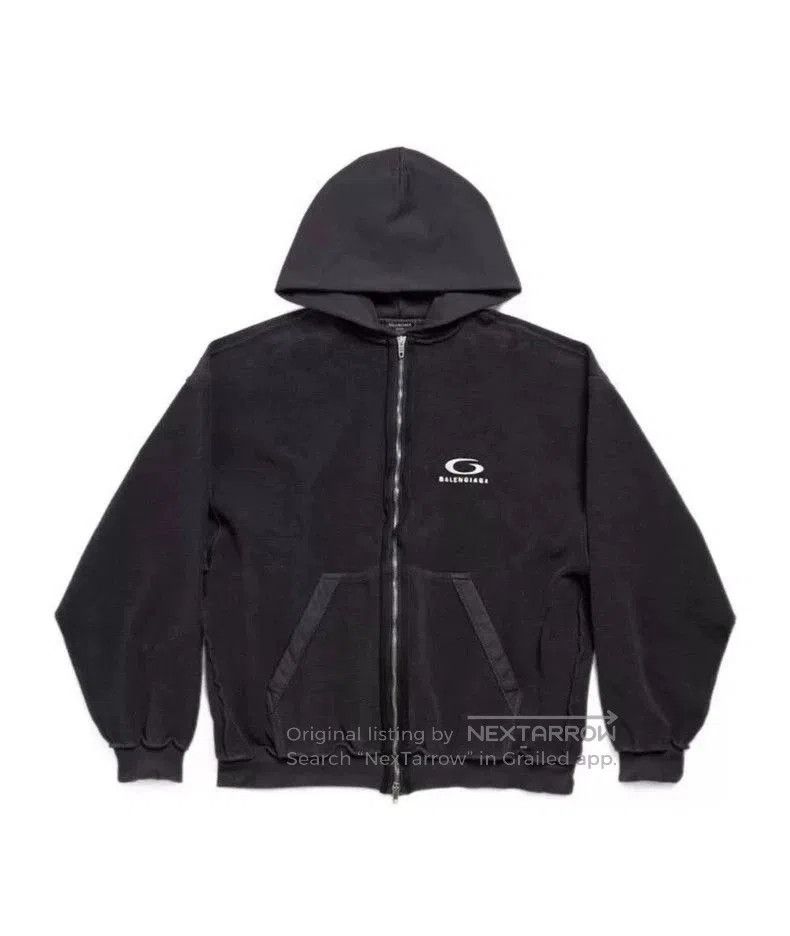 Balenciaga Balenciaga 24FW washed hoodie jacket . Size US M / EU 48-50 / 2 - 8 Thumbnail