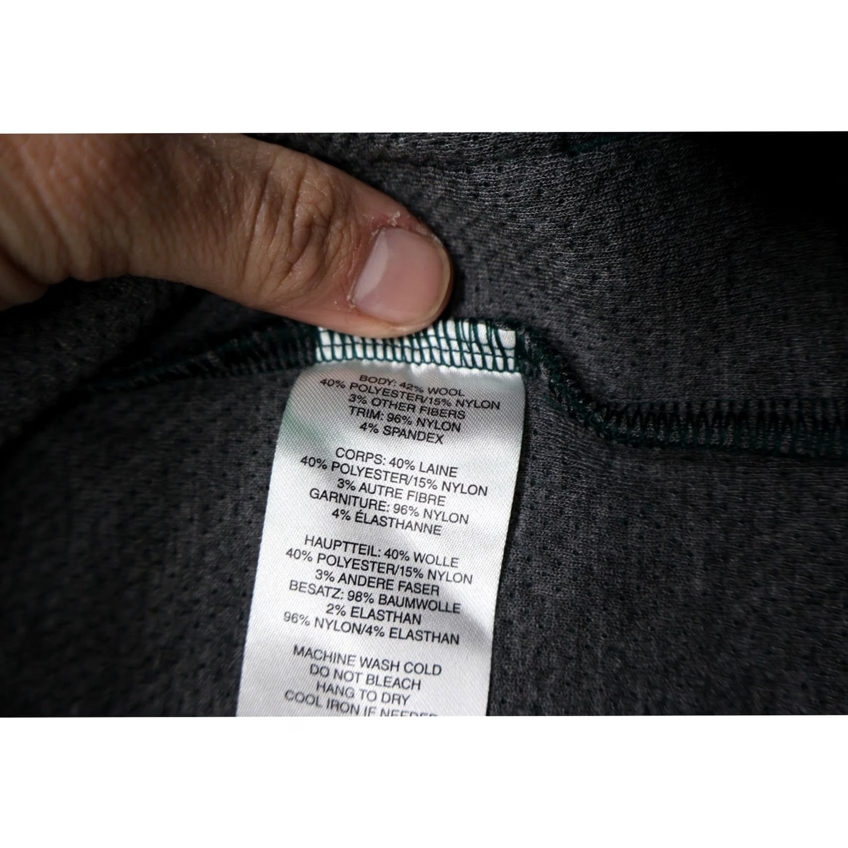 Topo Designs Topo Designs Sweater Women Medium Green Wrap Wool Blend Open Front Modern Kimono Sleeve Pockets Belted Lined Open Front Cardigan Size M / US 6-8 / IT 42-44 - 4 Thumbnail