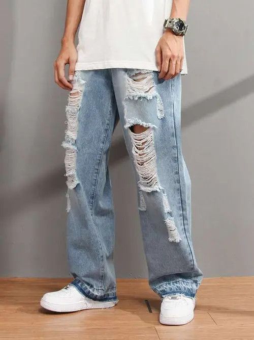 Japanese Brand Matsuoka x Nao Ripped distressed casual jeans Size US 32 / EU 48 - 6 Thumbnail