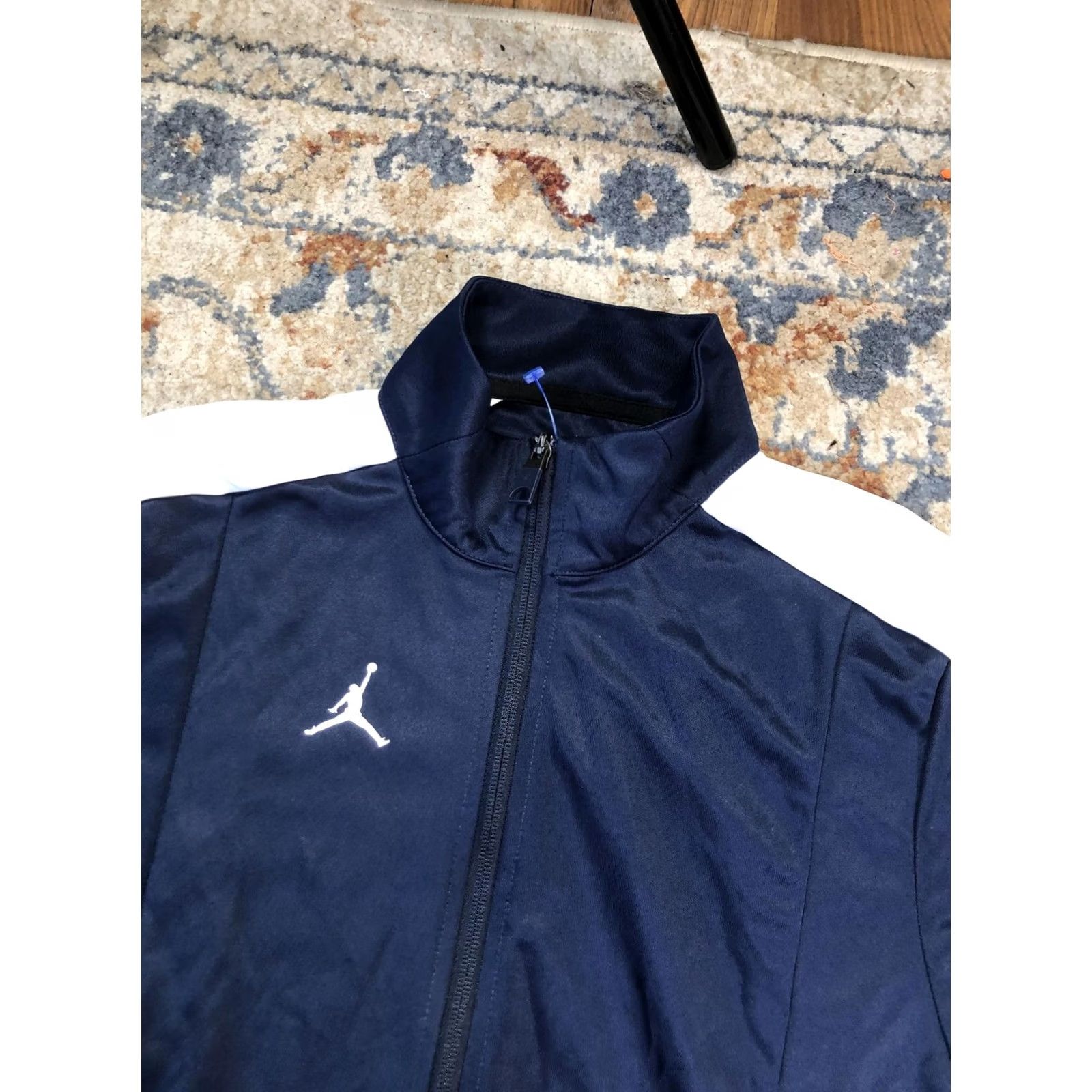Jordan Brand Jordan Track Jacket Mens S Navy White Full Zip Jumpman Logo Athletic Size US S / EU 44-46 / 1 - 6 Thumbnail