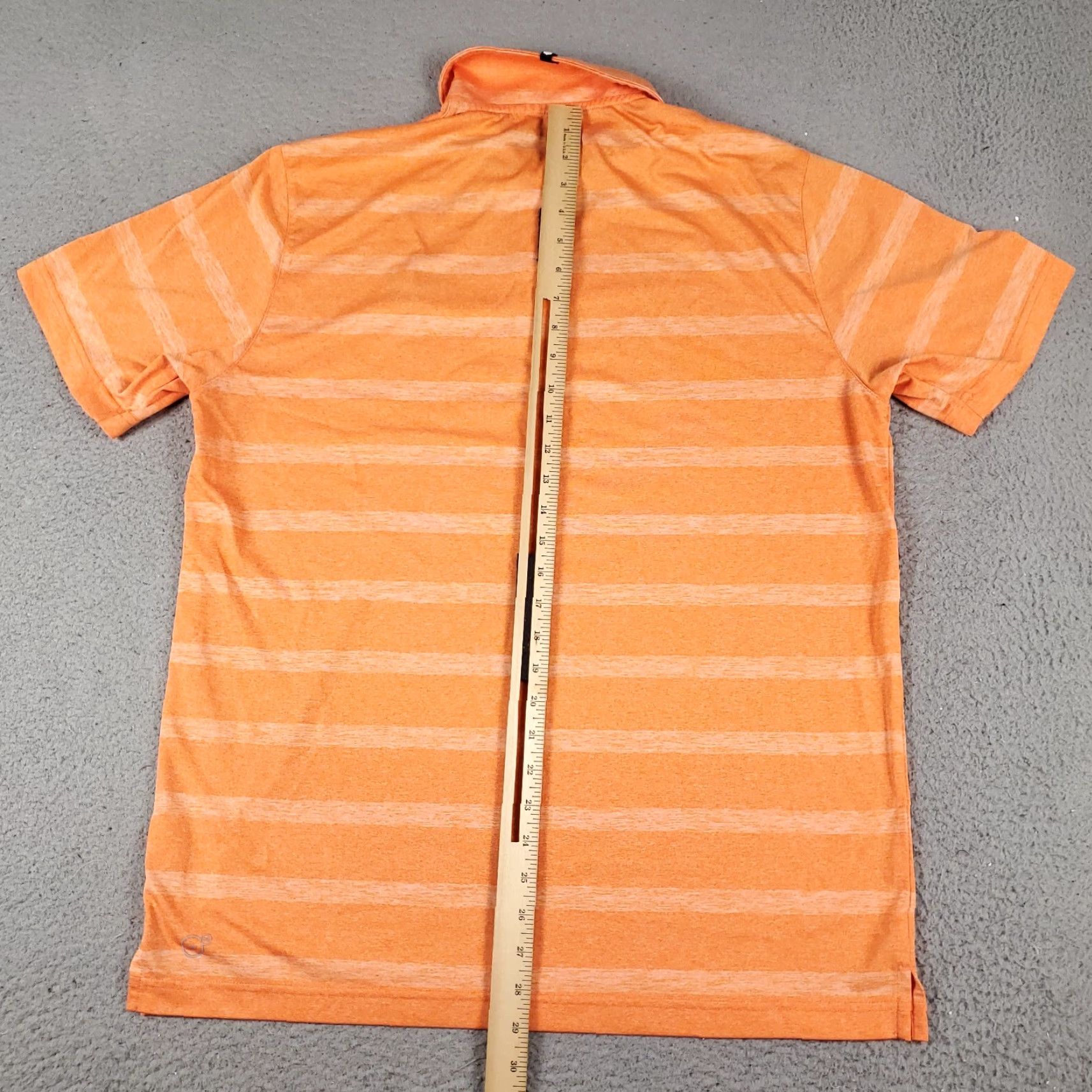 Puma Puma Polo Shirt Mens L Orange Striped Golf Casual Short Sleeve Size US L / EU 52-54 / 3 - 6 Thumbnail