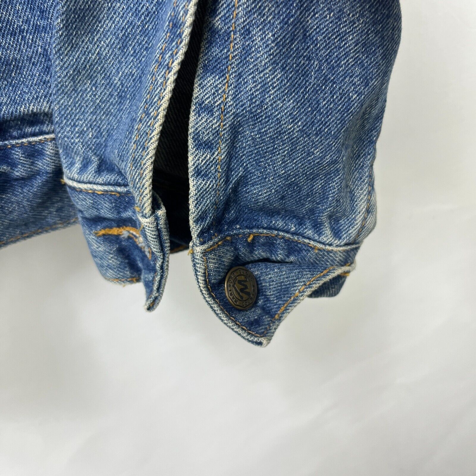 Vintage Vintage Marlboro Country Denim Leather Collar Jacket Medium Size US M / EU 48-50 / 2 - 6 Thumbnail