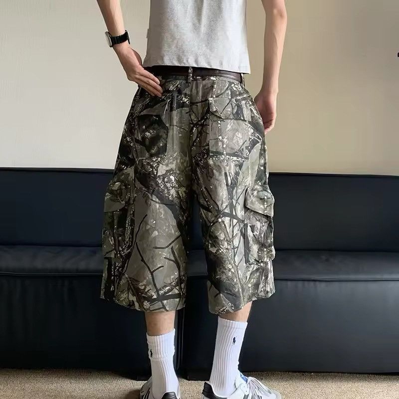 Designer × Japanese Brand Camouflage Streetwear Wide Leg Jorts Shorts Size US 33 - 3 Thumbnail