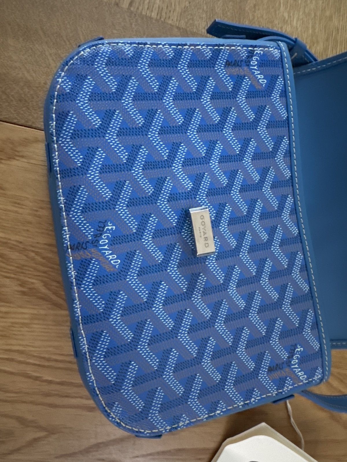 Goyard Authentic - GOYARD BELVEDERE II SKY BLUE PM MESSENGER BAG Size ONE SIZE - 19 Thumbnail
