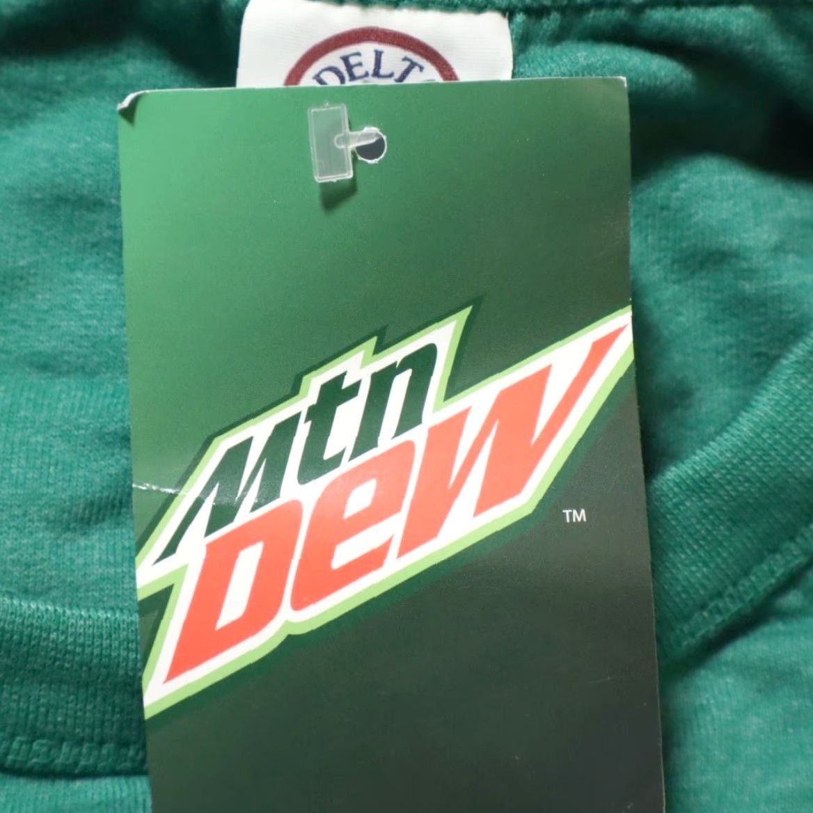 Delta Delta Mountain Dew Fleece Sweatshirt Green Men's XL Shirt Size US XL / EU 56 / 4 - 6 Thumbnail