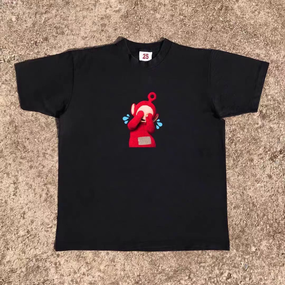 Japanese Brand × Vintage Black casual retro cartoon print t-shirt Size US M / EU 48-50 / 2 - 1 Thumbnail