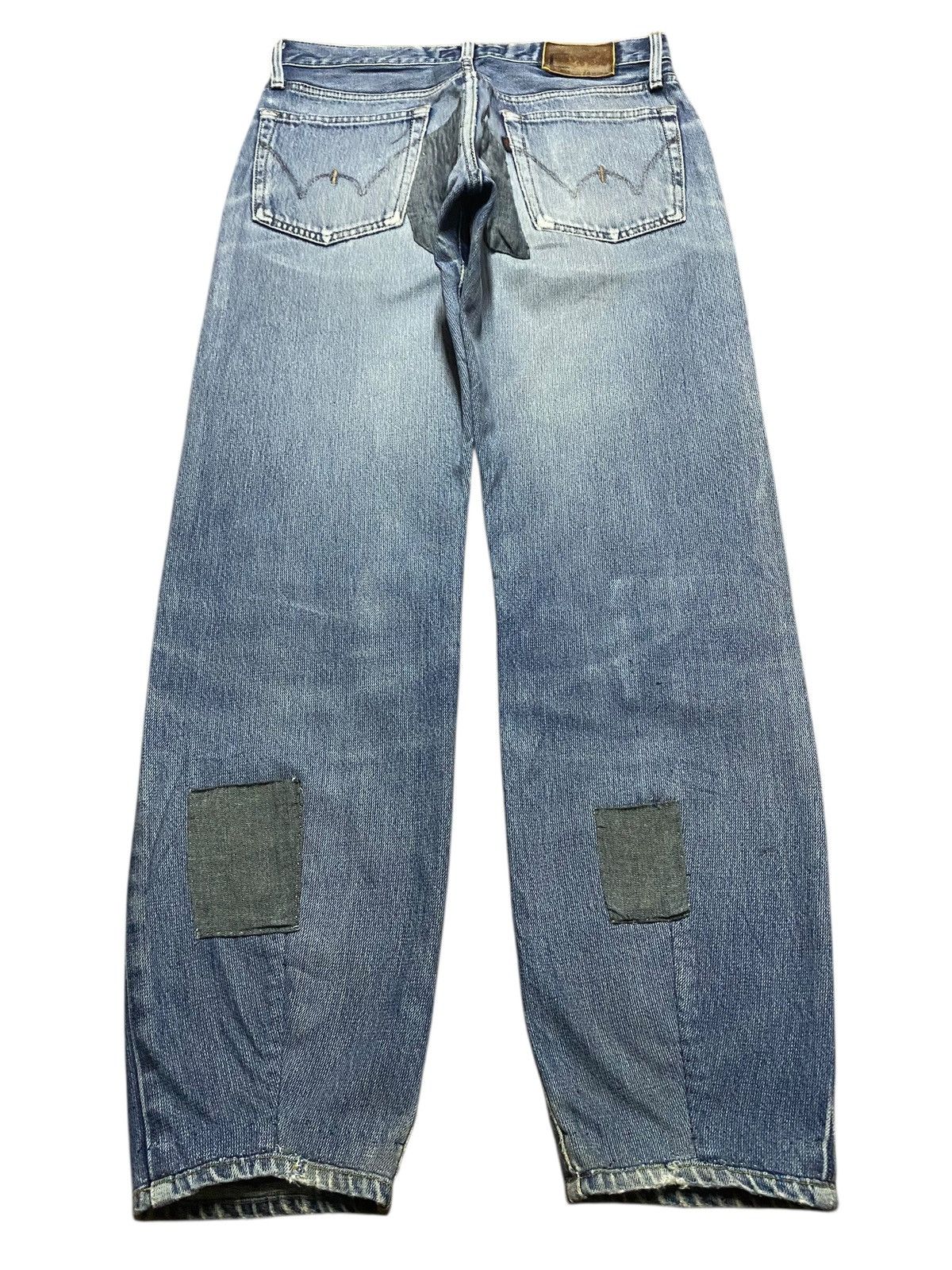 Edwin Vintage Japanese Brand E Funtion Edwin Tapered Leg Patched Size US 30 / EU 46 - 2 Thumbnail