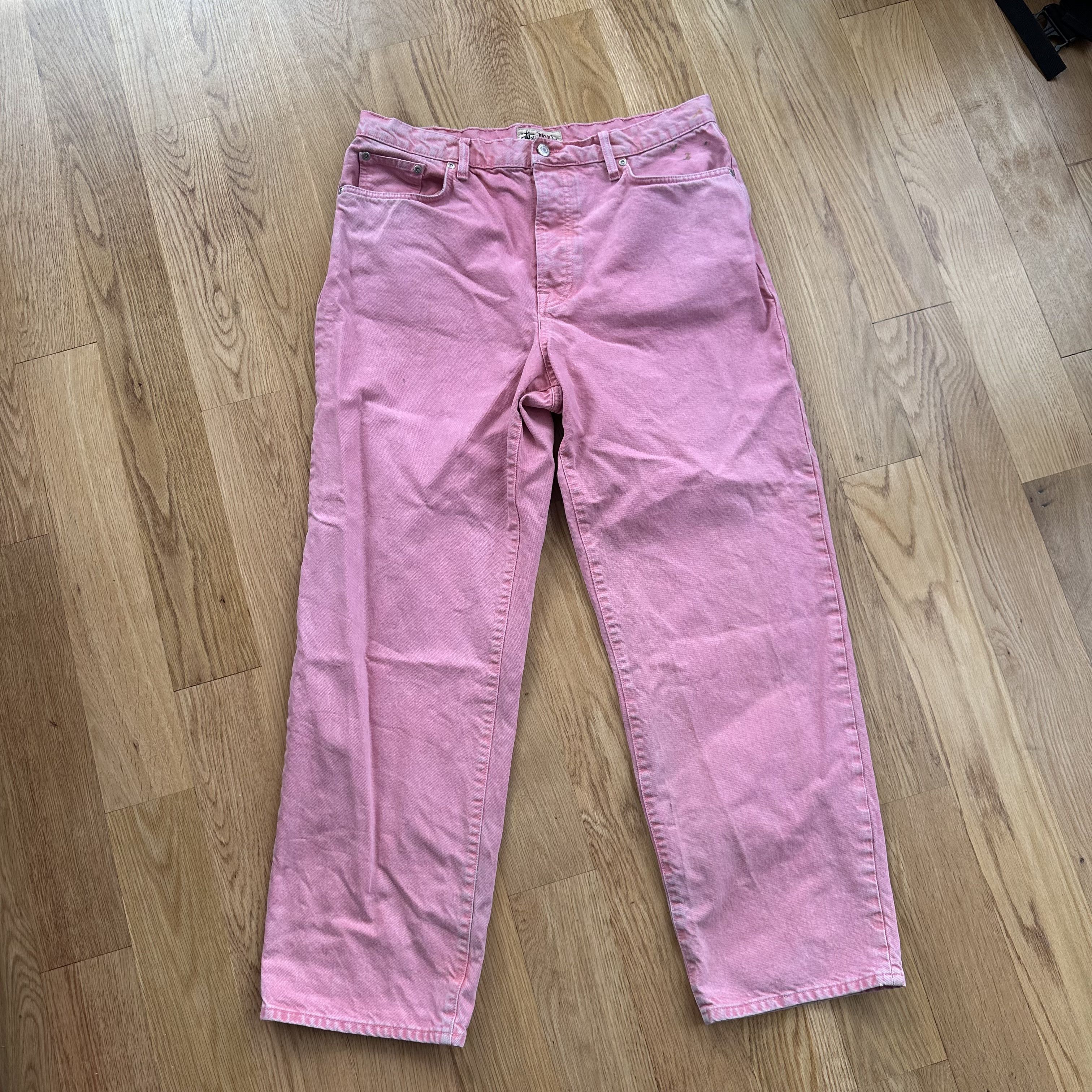 image of Stussy Big Ol Denim Pink, Men's (Size 34)