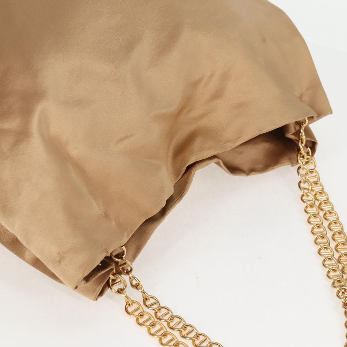 Prada PRADA Chain Tote Bag Satin Gold Size ONE SIZE - 7 Thumbnail