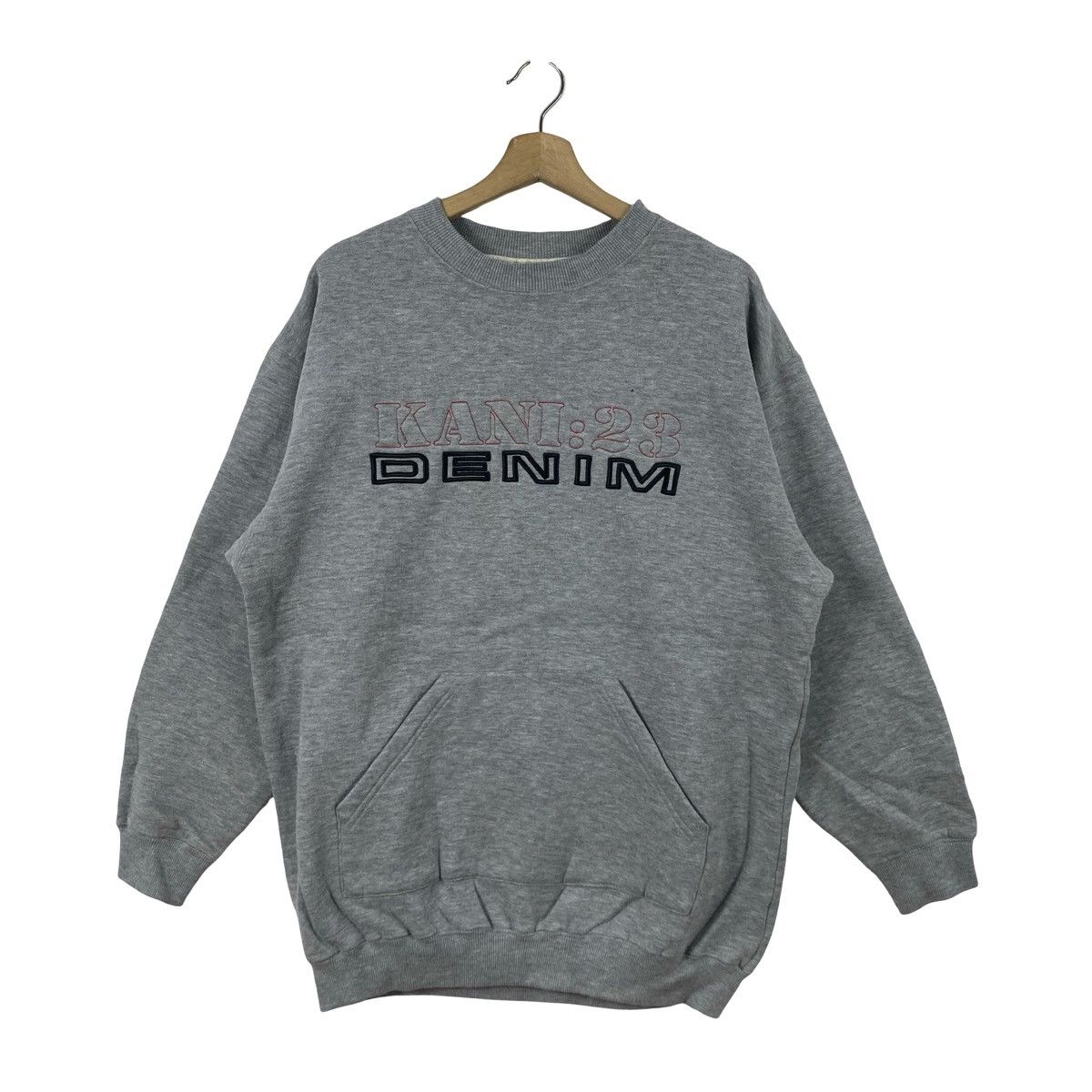 Vintage Vintage KANI SPORTS KANI:23 Denim Embroidered Sweatshirt Size US L / EU 52-54 / 3 - 4 Thumbnail