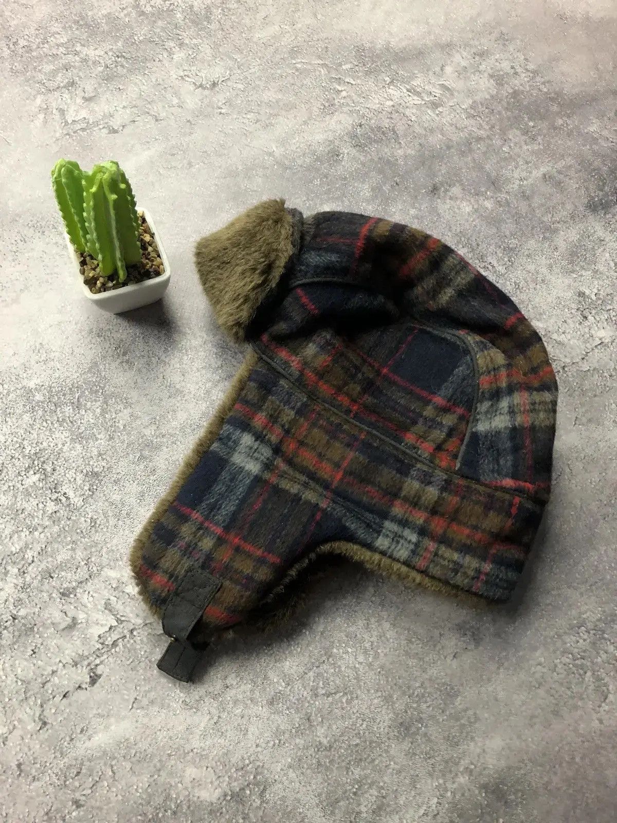 Japanese Brand USHANKA Hat Vintage Hype Mohair Streetwear Japans Style Y2k Size ONE SIZE - 2 Thumbnail