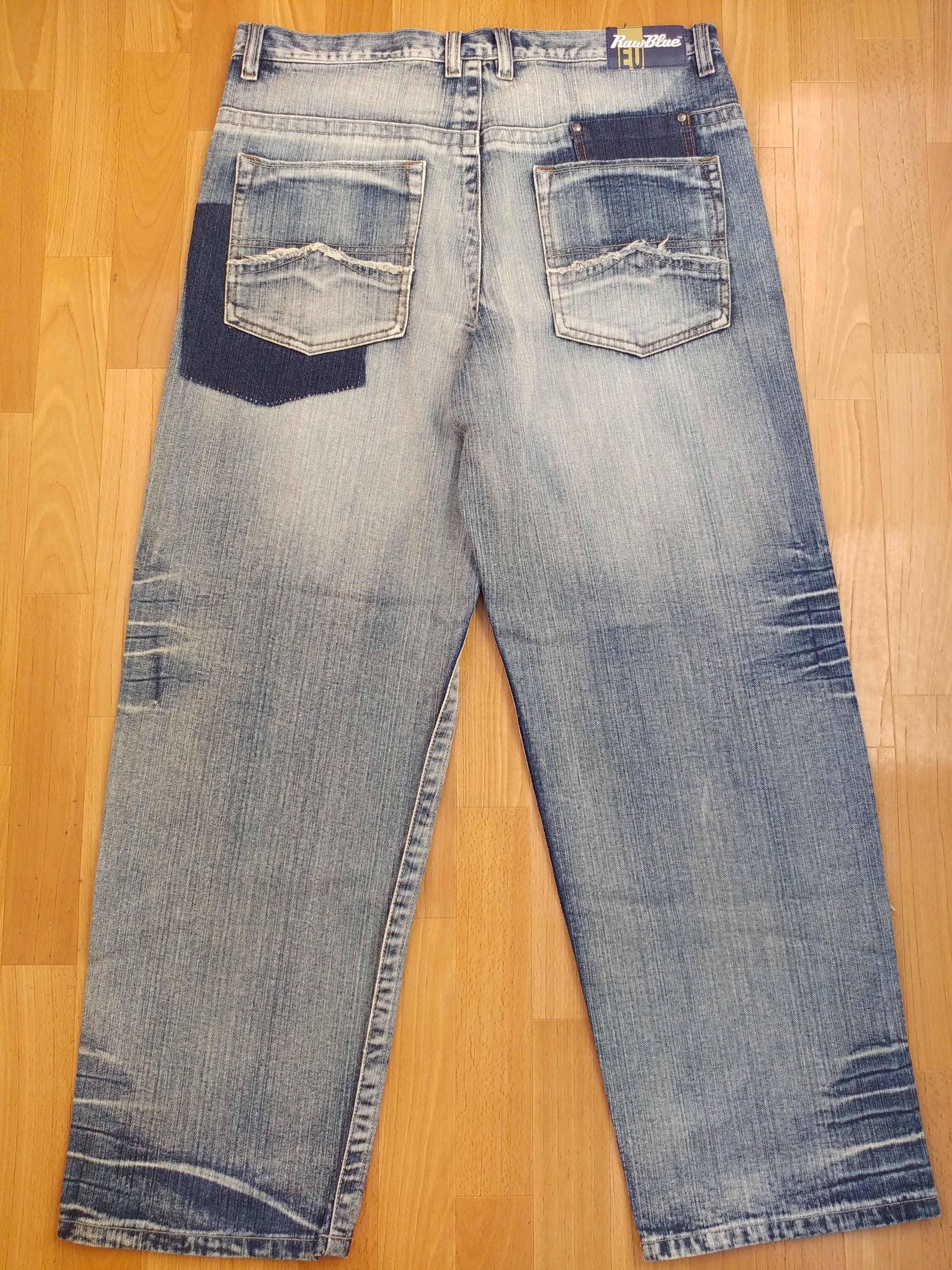 Vintage Raw Blue jeans, vintage, 90s hip hop, baggy 1990s size 36 Size US 36 / EU 52 - 1 Thumbnail