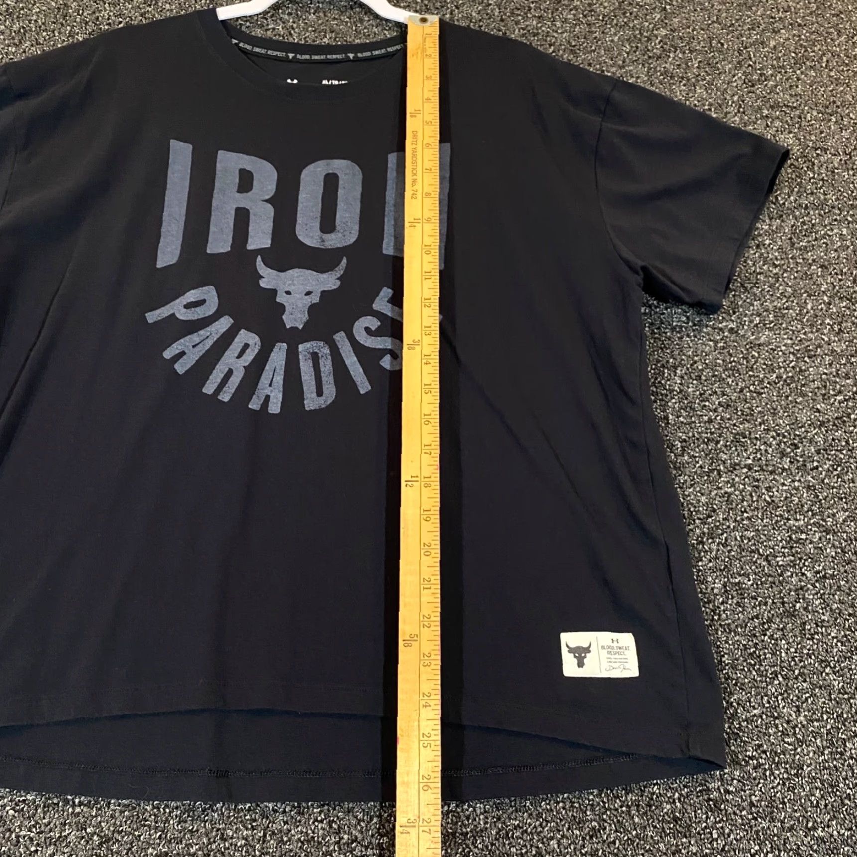 Under Armour Under Armour Shirt Womens XL Black Cotton Paradise Iron Loose Fit Casual Size XL / US 12-14 / IT 48-50 - 5 Thumbnail