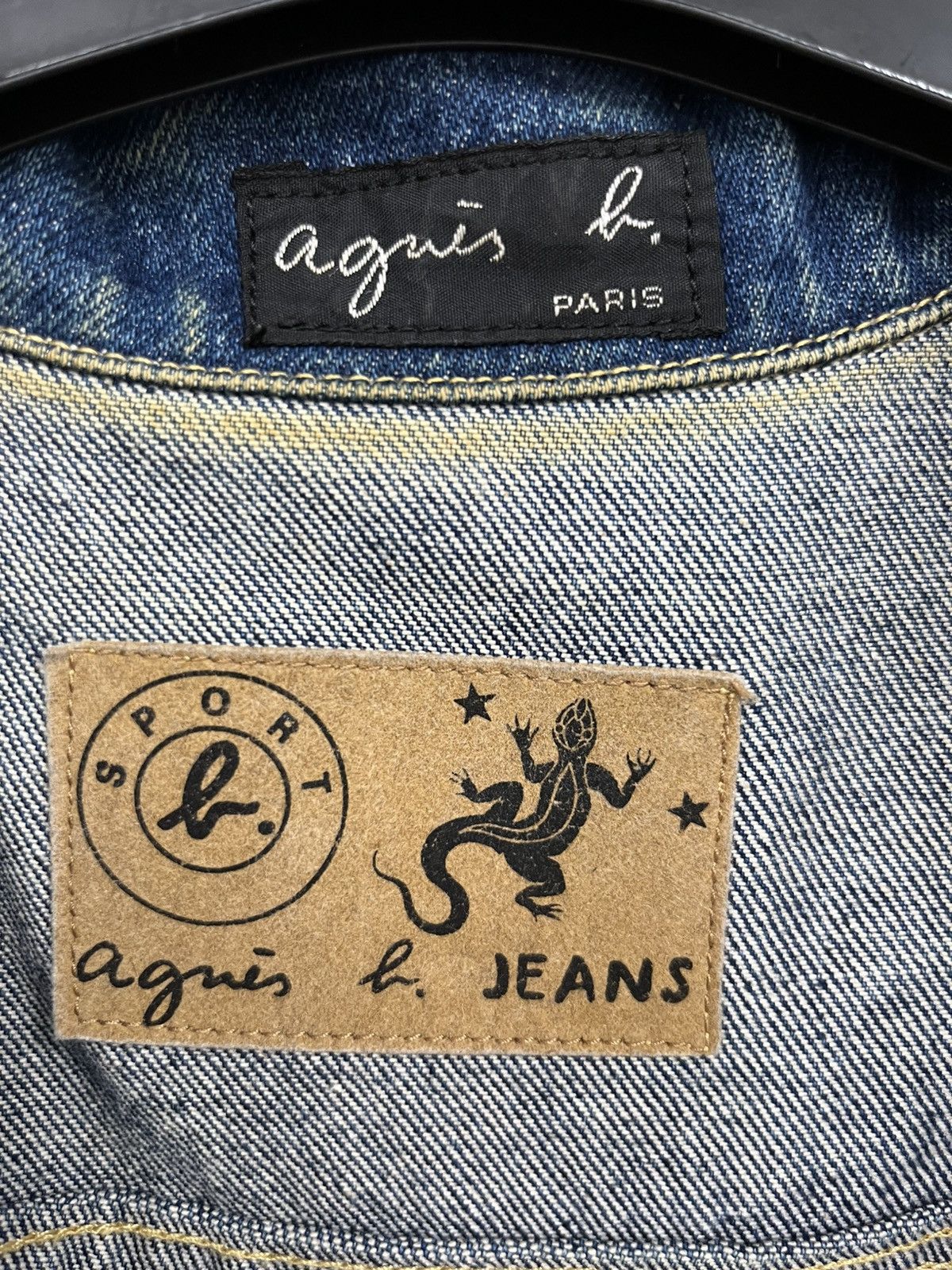 agnes b. Vintage Agnes B Trucker Denim Jacket Size S / US 4 / IT 40 - 11 Thumbnail