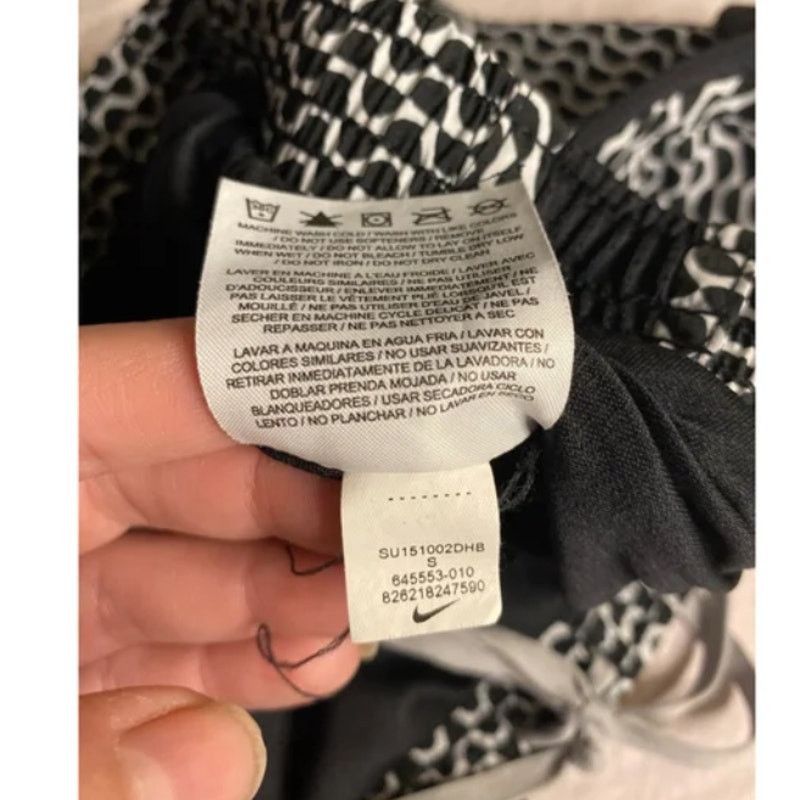 Nike Nike Dri-FIT Wave Print Running Shorts Black White Size S Size 24" / US 00 / IT 34 - 5 Thumbnail