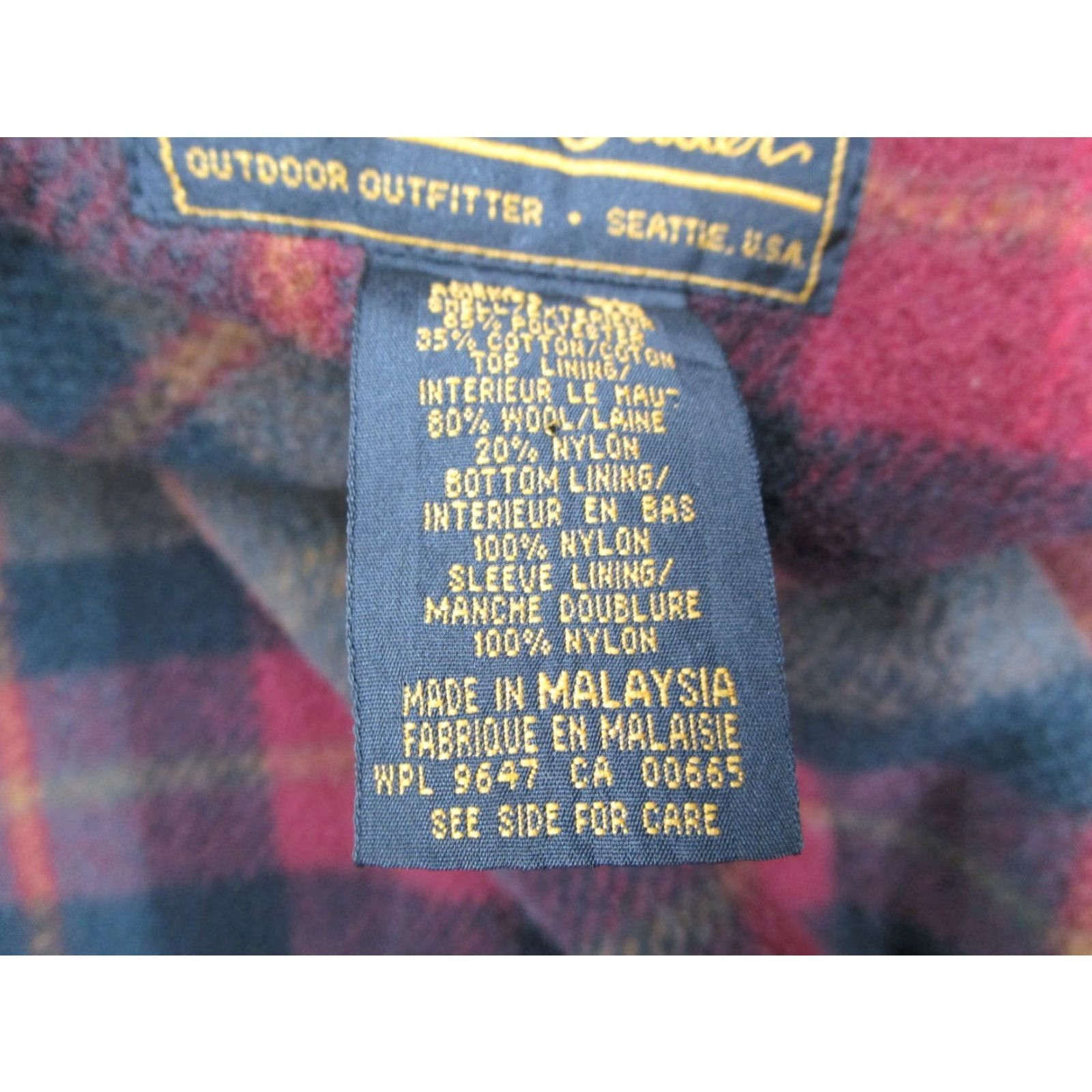 Vintage VINTAGE L.L. Bean Jacket Mens XL Blue Wool Lined Mountain Parka Full Zip Parka Size US XL / EU 56 / 4 - 6 Thumbnail