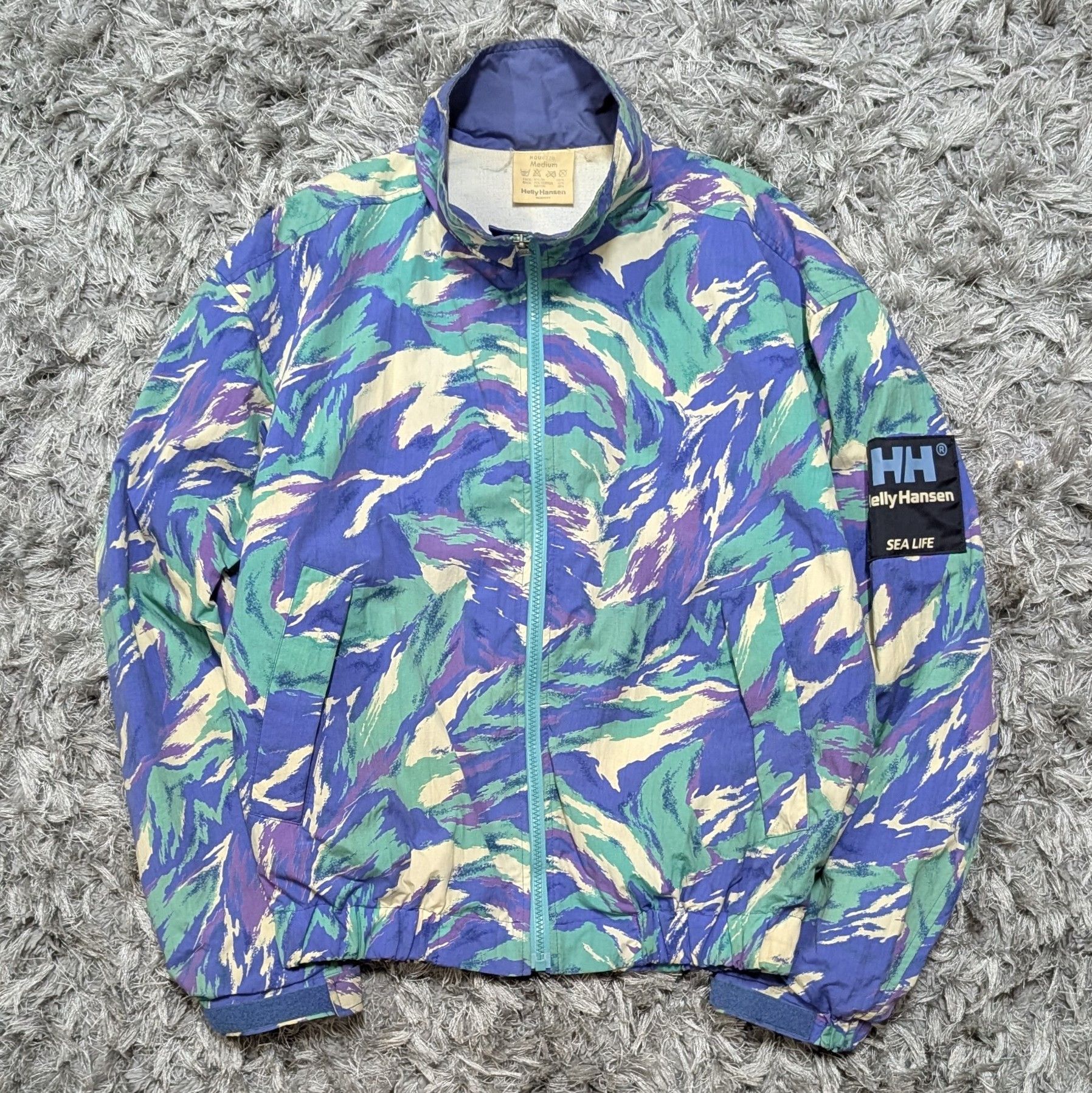 Helly Hansen Vintage 80 Helly Hansen Sea Life Reminiscent Pattern Jacket Size US M / EU 48-50 / 2 - 1 Thumbnail