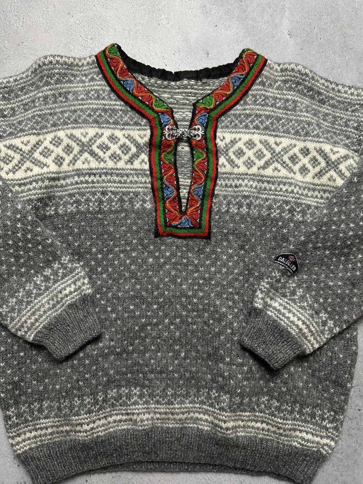 Dale Of Norway Norwegian wool Dale Garn Pure New Wool Cardigan Knit Vintag Size M / US 6-8 / IT 42-44 - 8 Thumbnail